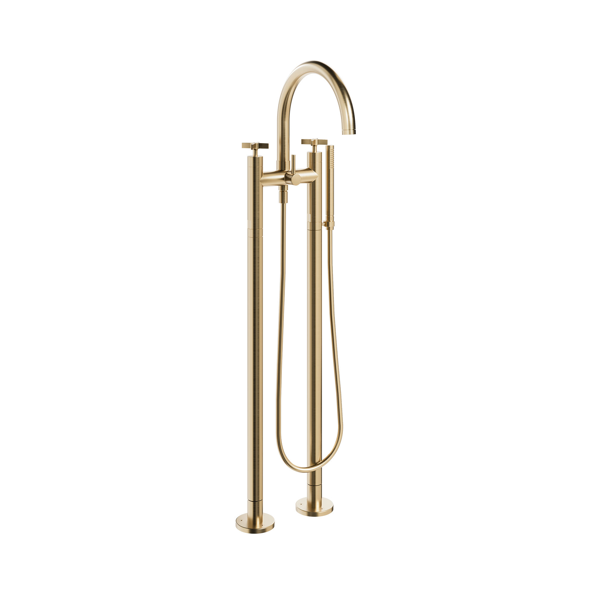 The Clover Bath Shower Mixer Tap Floor Standing