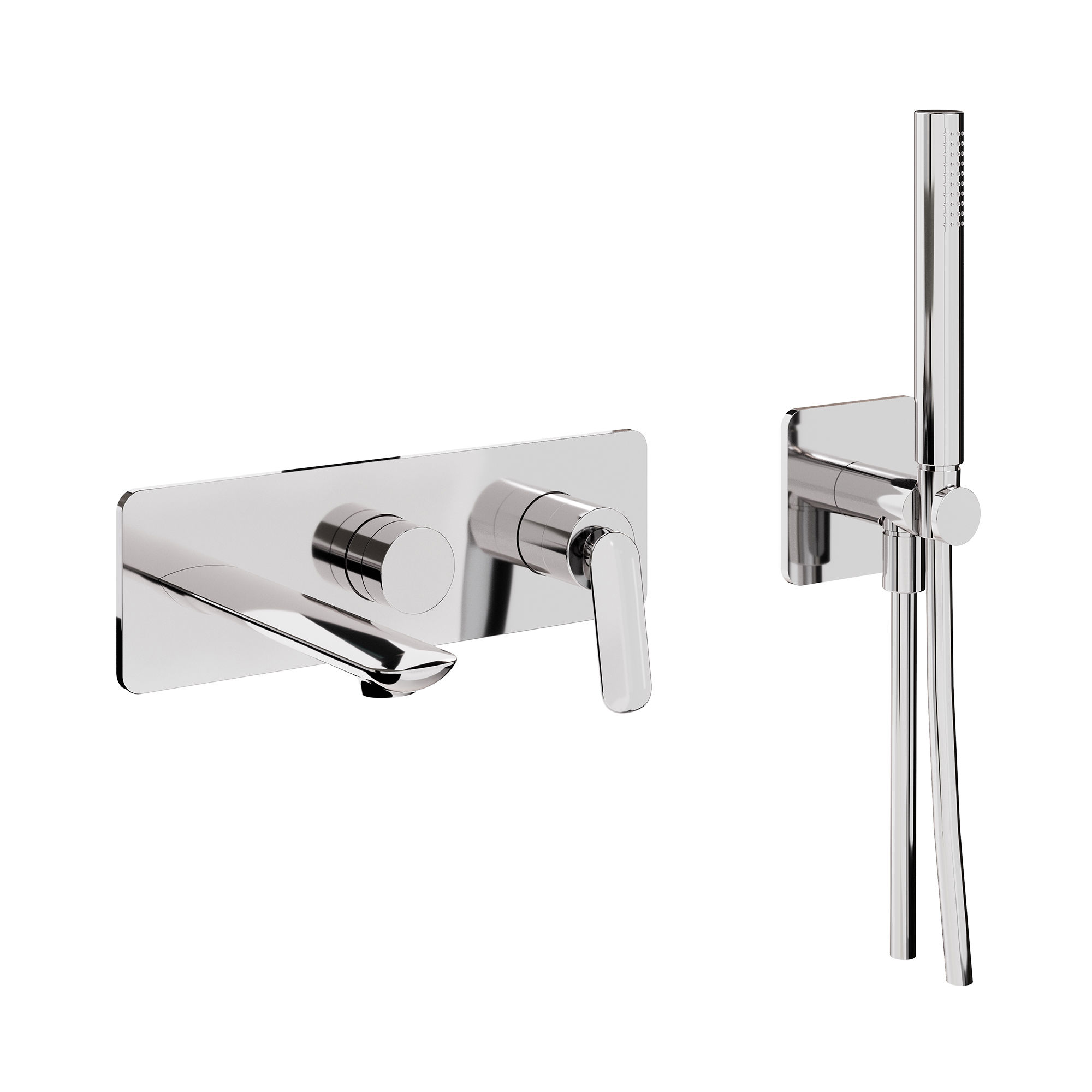 The Huck Bath Shower Mixer Tap Wall Mounted 