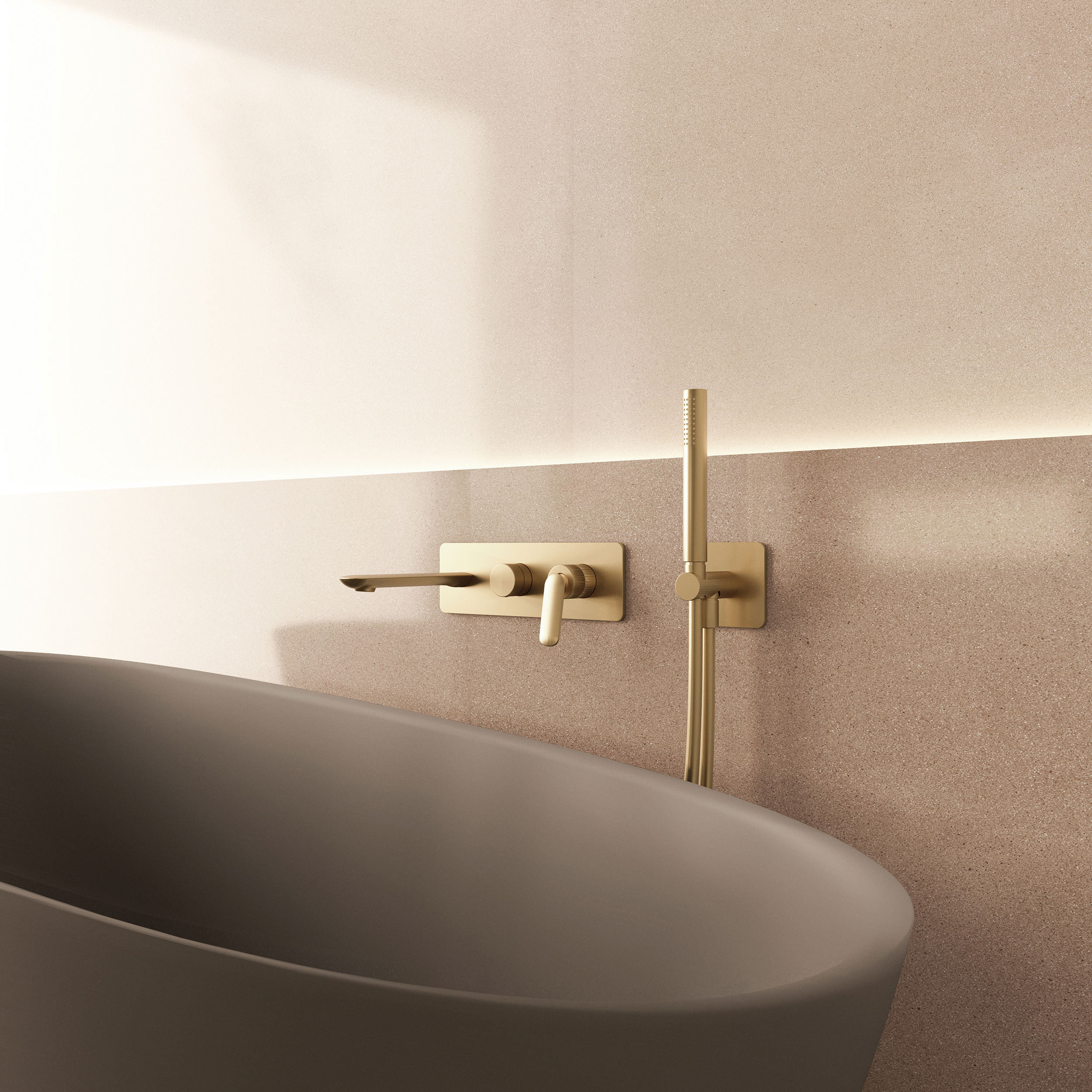 The Huck Bath Shower Mixer Tap Wall Mounted 