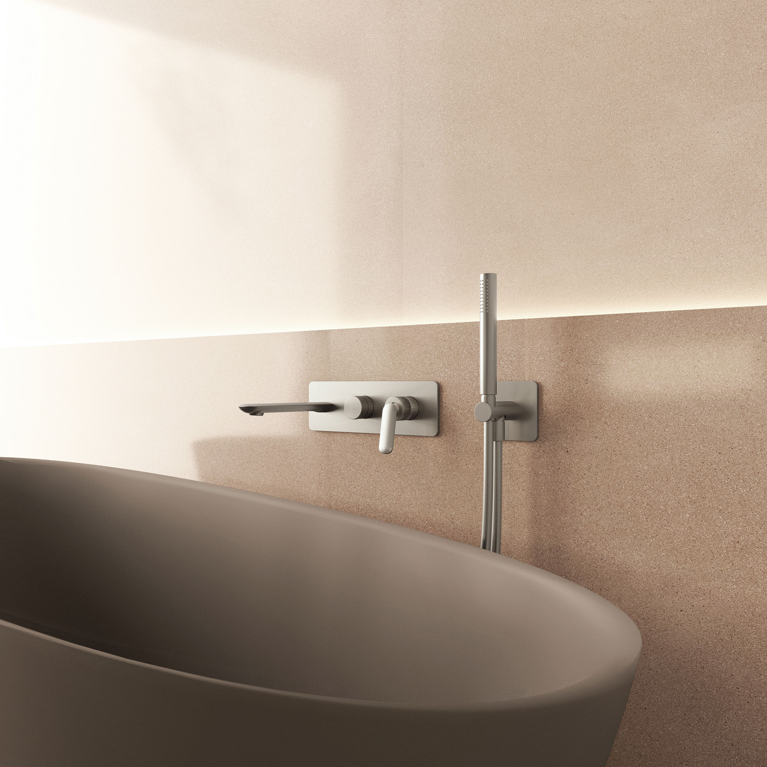 The Huck Bath Shower Mixer Tap Wall Mounted 