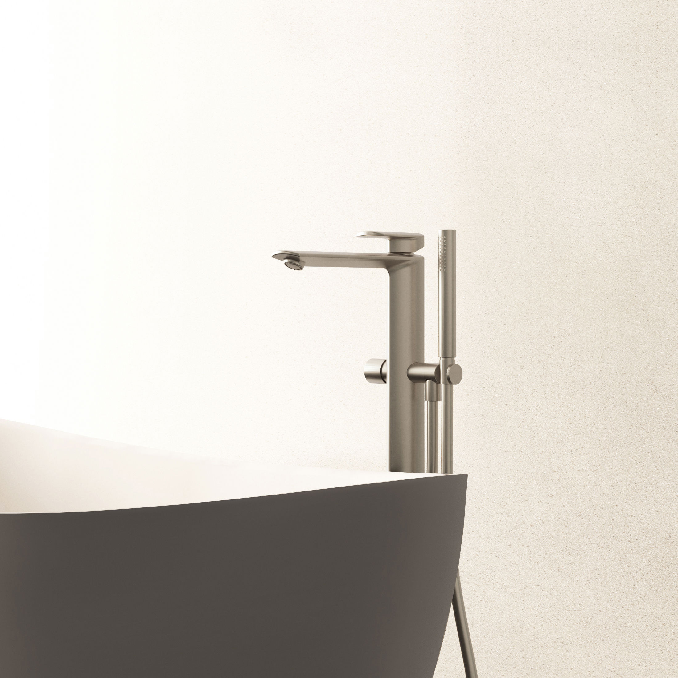 The Varda Bath Shower Mixer Tap Floor Standing 