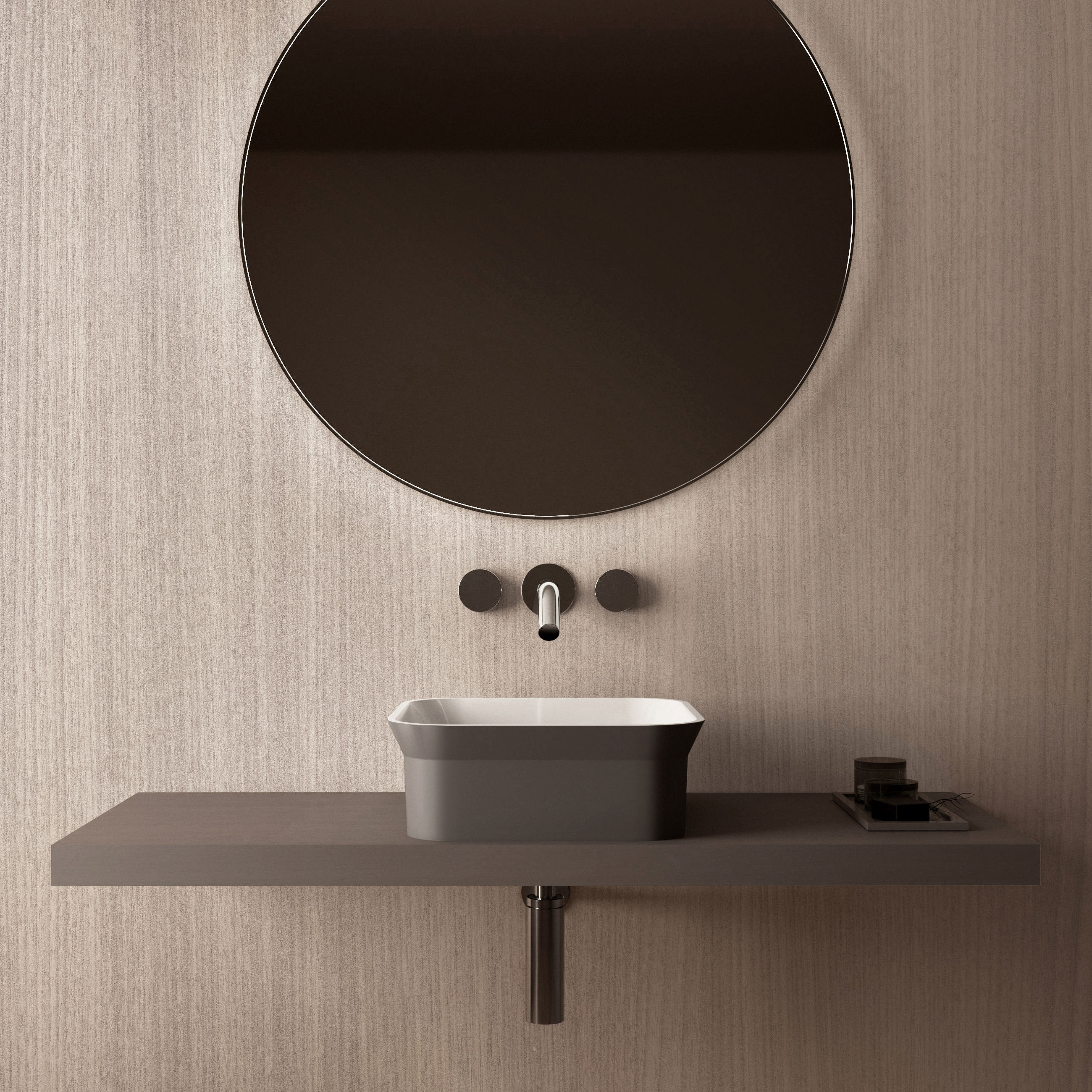 The Ayla Countertop Basin & Waste Cover 400x400mm