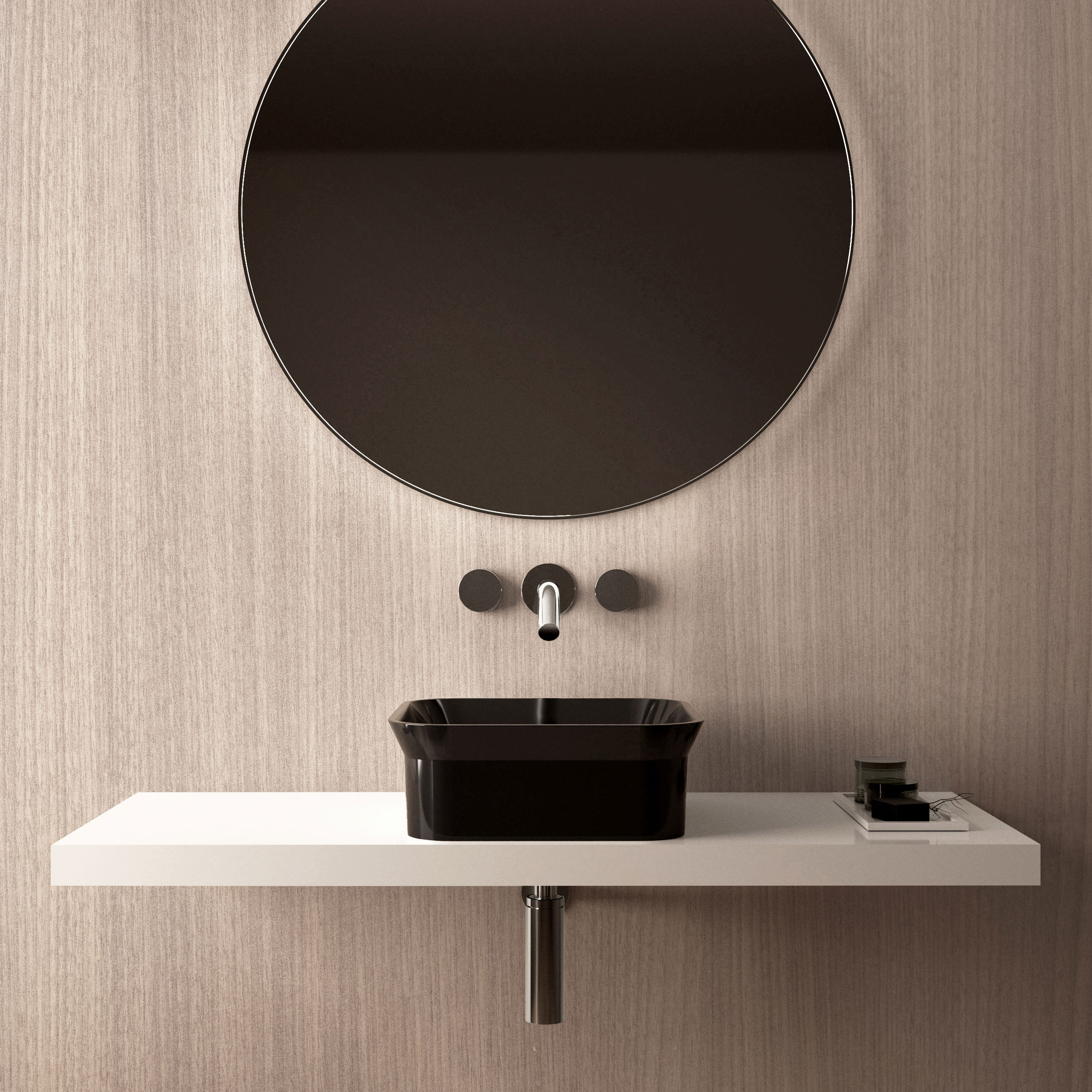 The Ayla Countertop Basin & Waste Cover 400x400mm