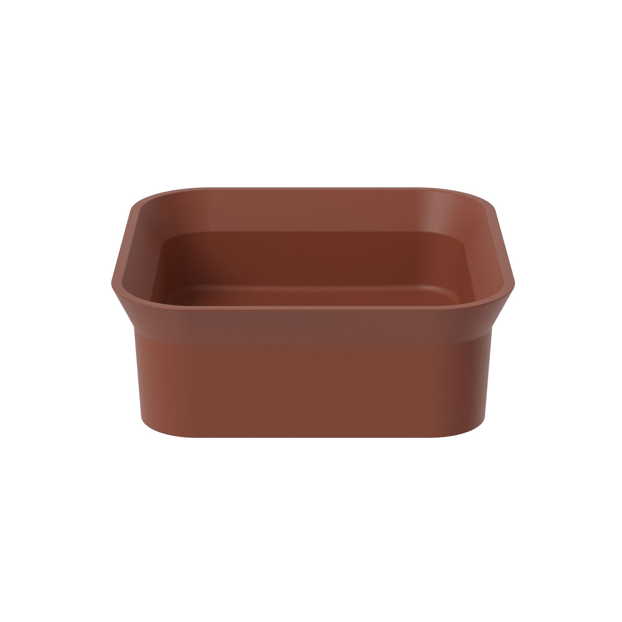 The Ayla  Countertop Square Basin & Waste Cover 400x400mm