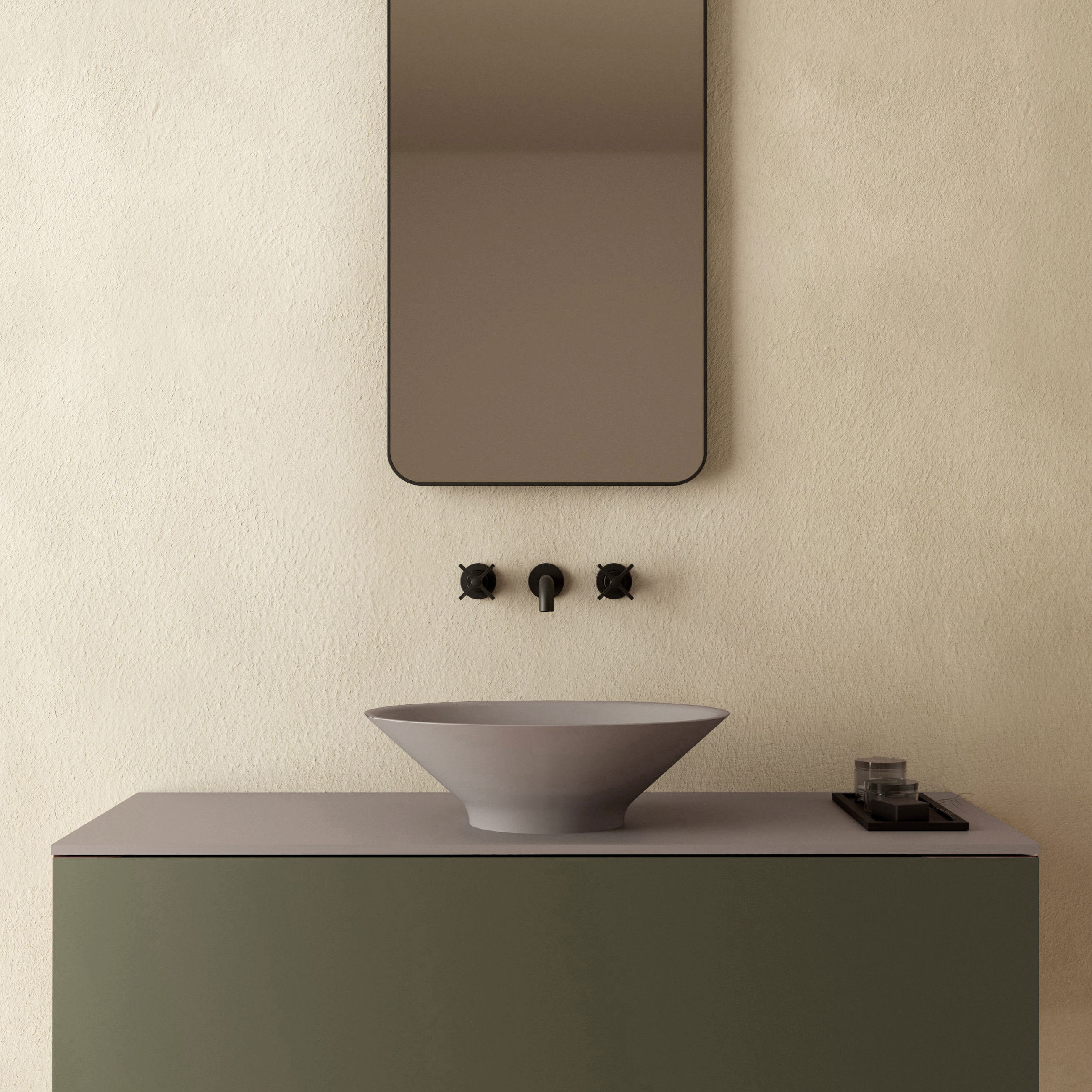 The Cassia Countertop Basin 480x350mm