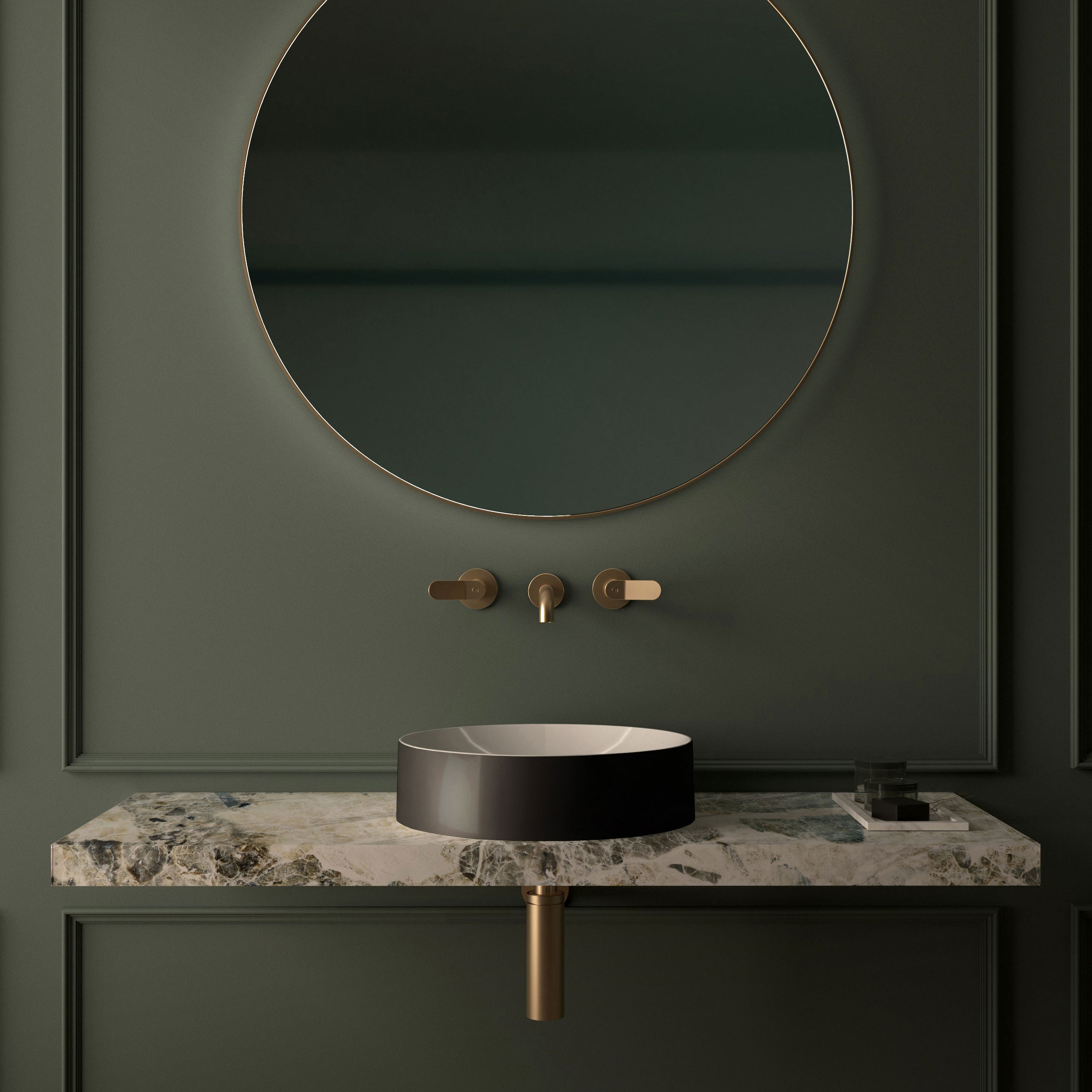 The Maia Countertop Basin 400x400mm Round