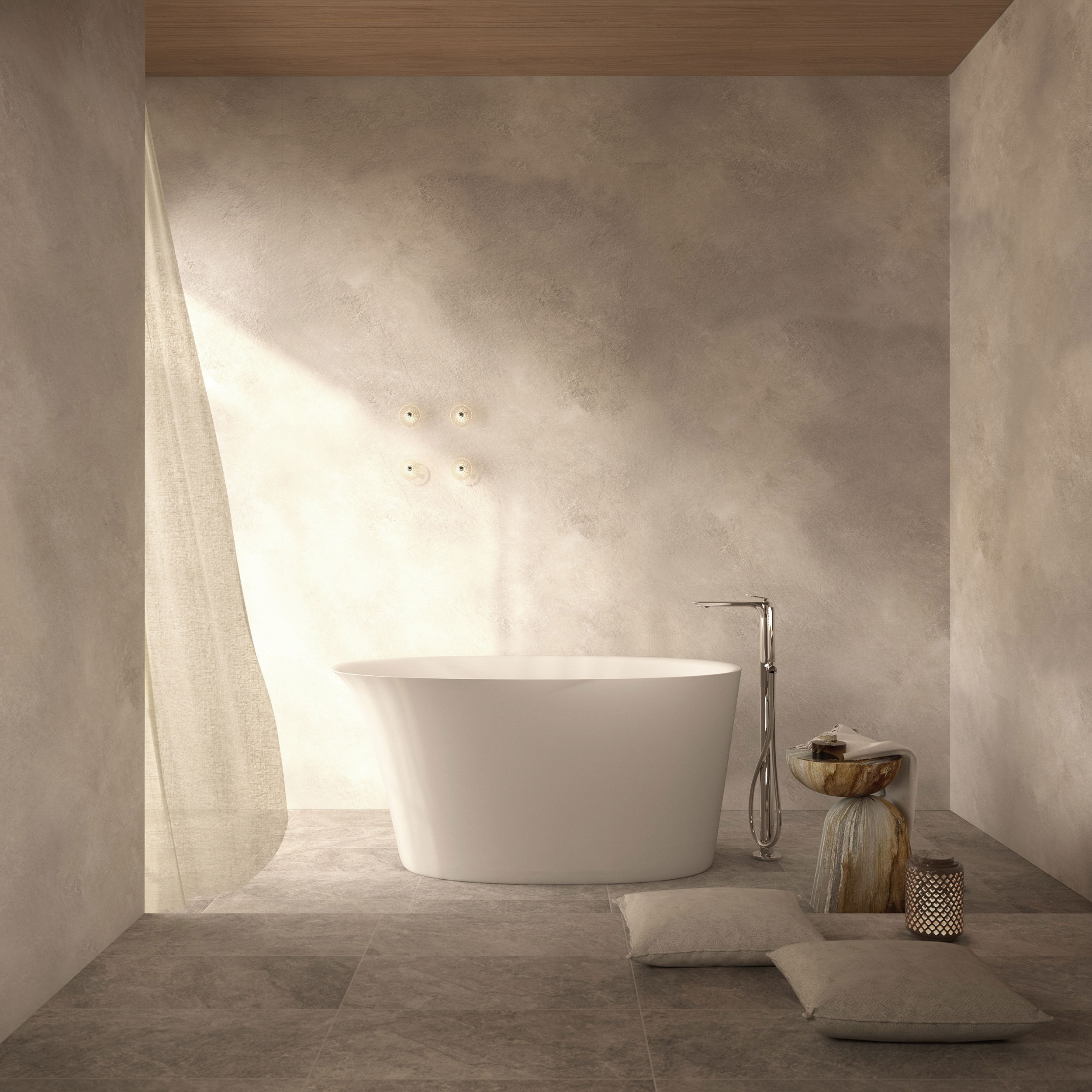 The Javor Freestanding Bath Integrated Overflow 1400