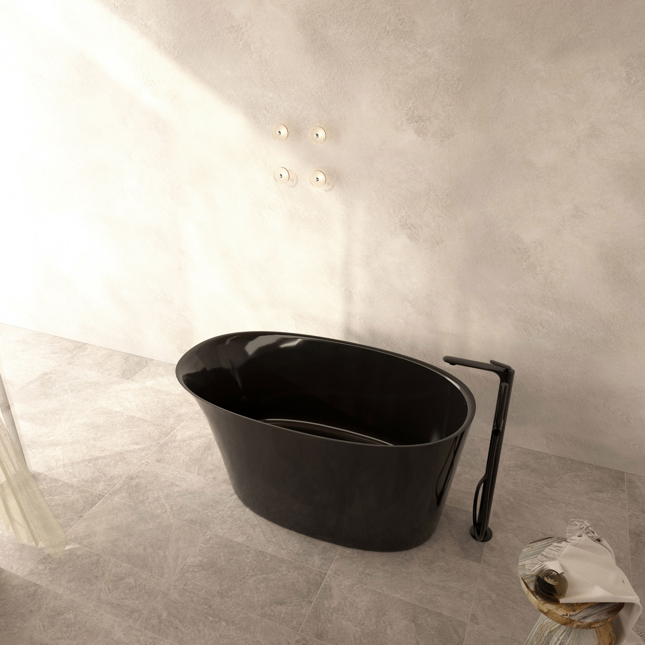 The Javor Freestanding Bath Integrated Overflow 1400