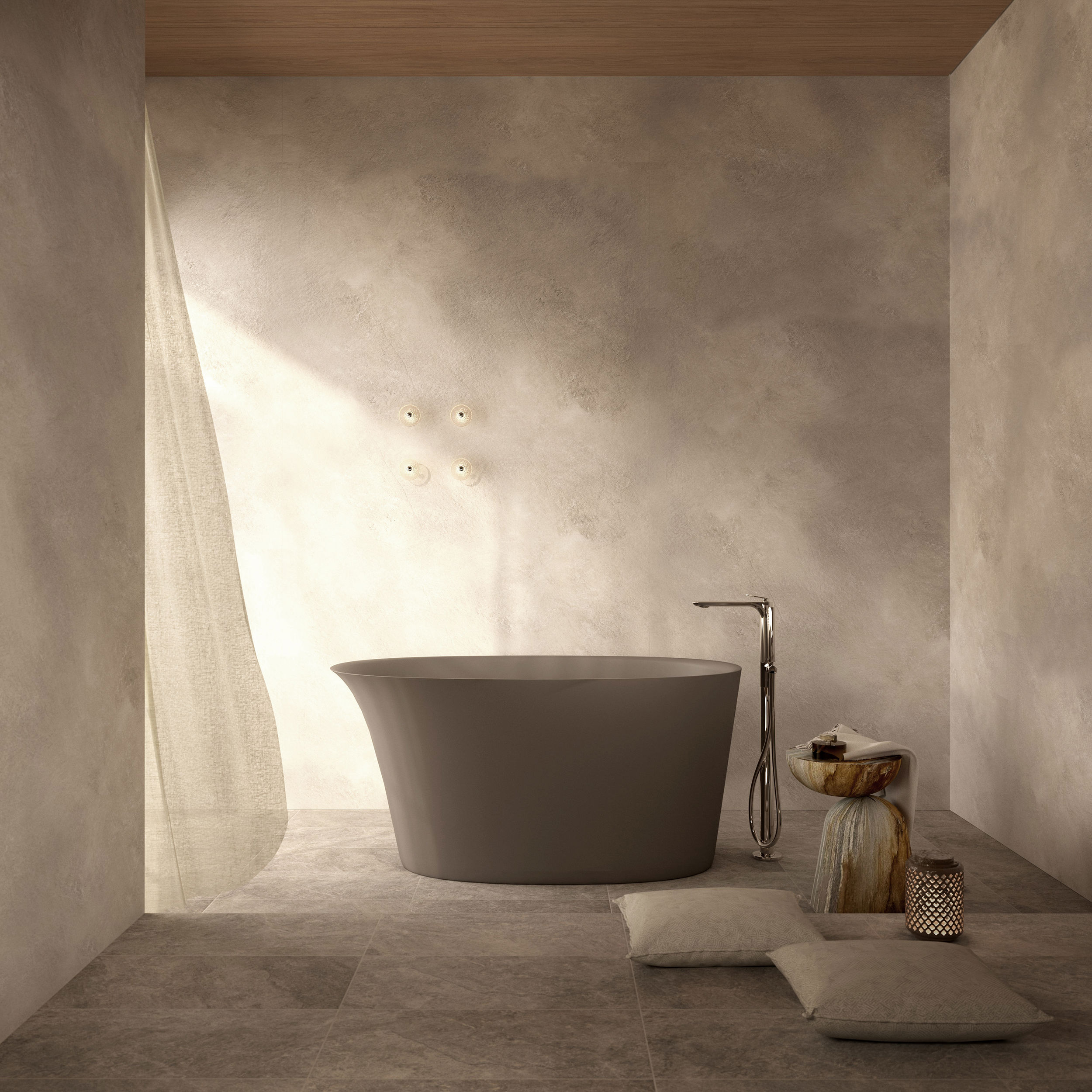 The Javor Freestanding Bath Integrated Overflow 1400