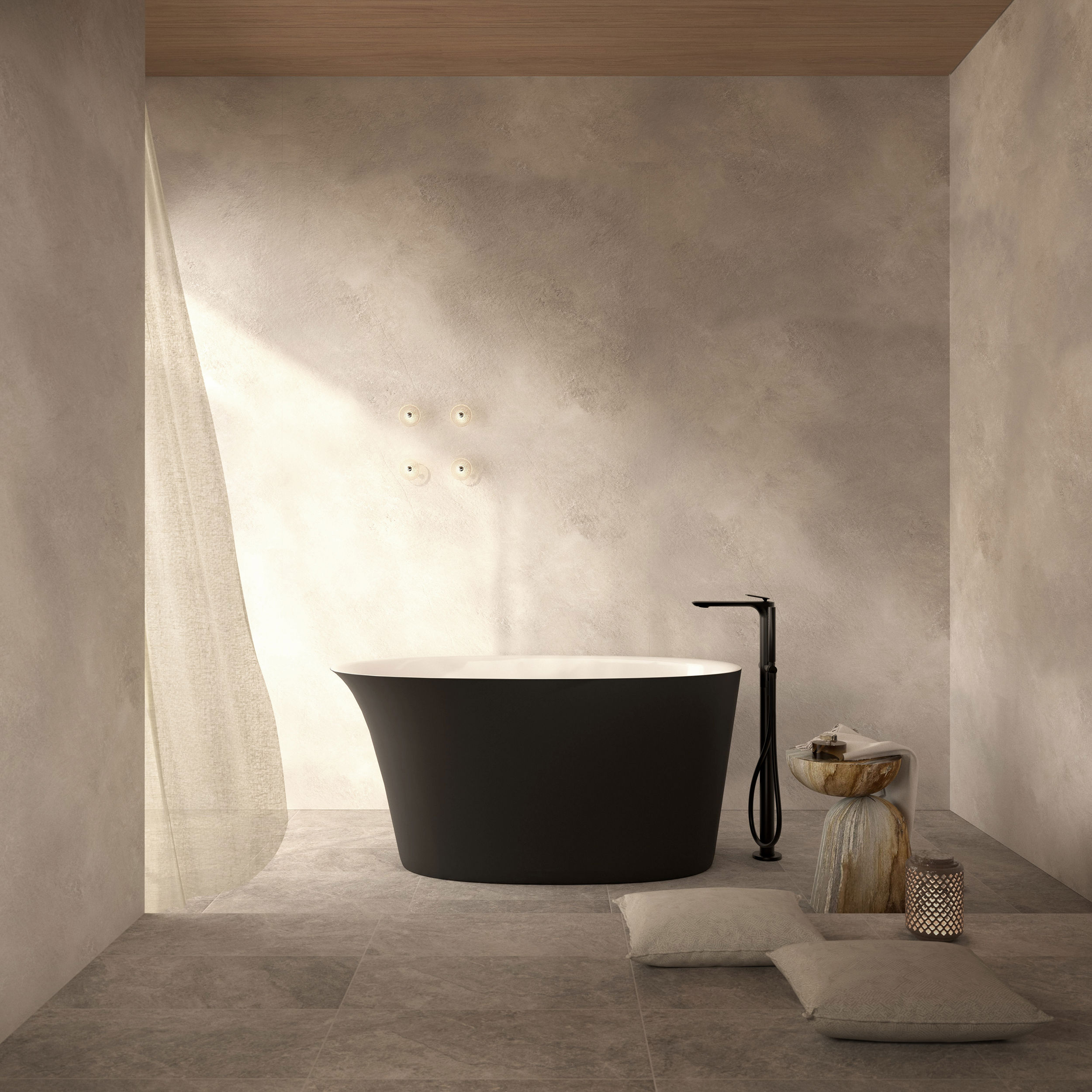 The Javor Freestanding Bath Integrated Overflow 1400