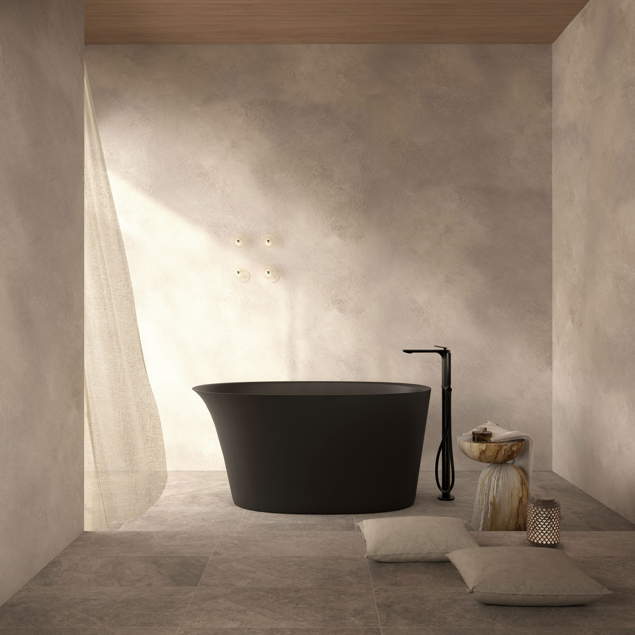 The Javor Freestanding Bath Integrated Overflow 1400