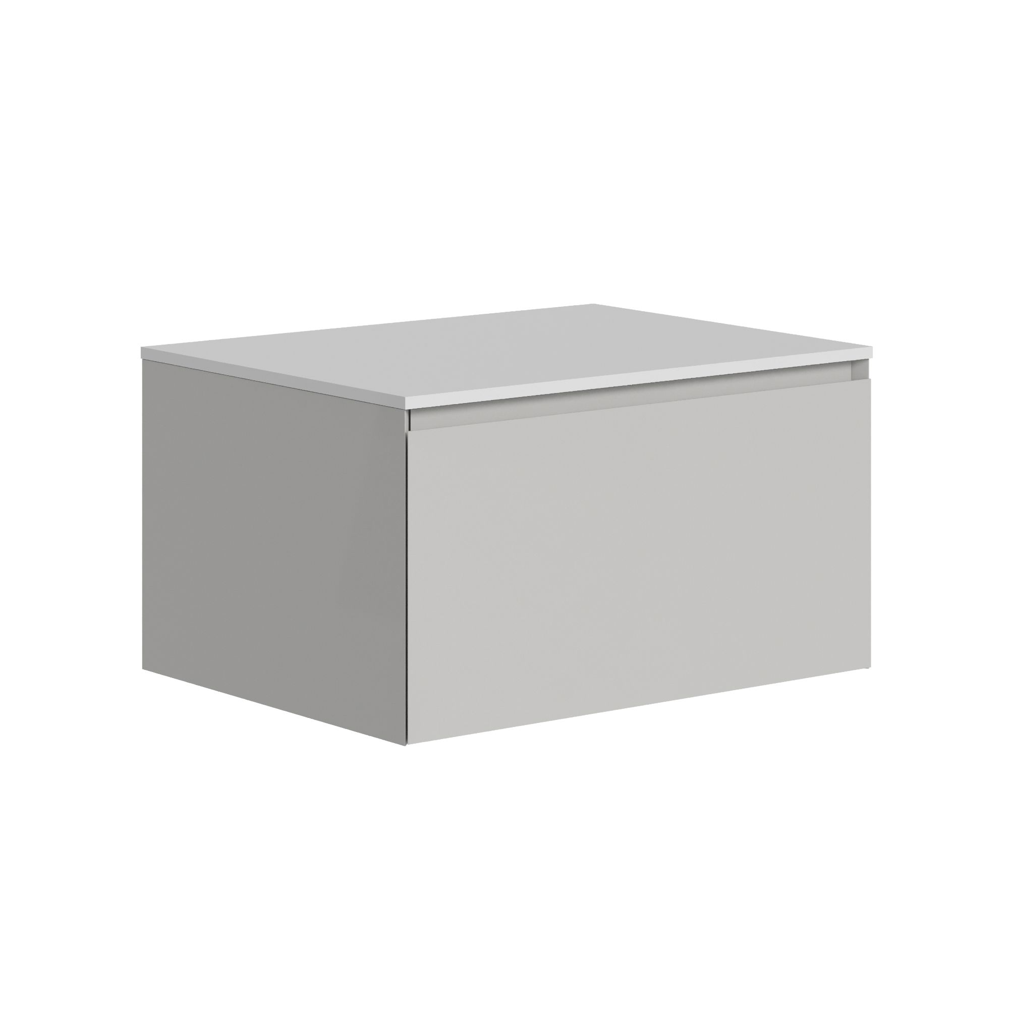 The Ellery Auxiliary Pull Open Unit 600x320mm with Solid Surface Countertop