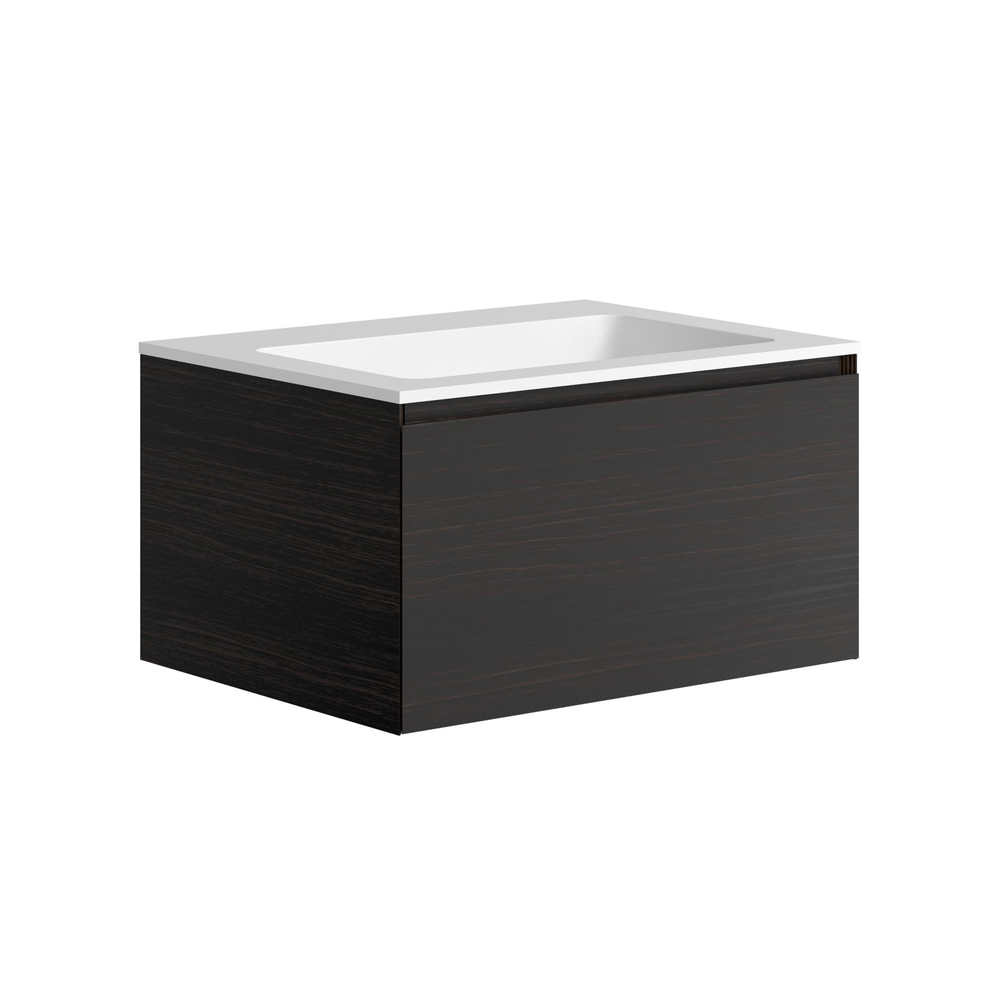 The Ellery Washbasin Pull Open Unit 600x320mm With Integrated Basin