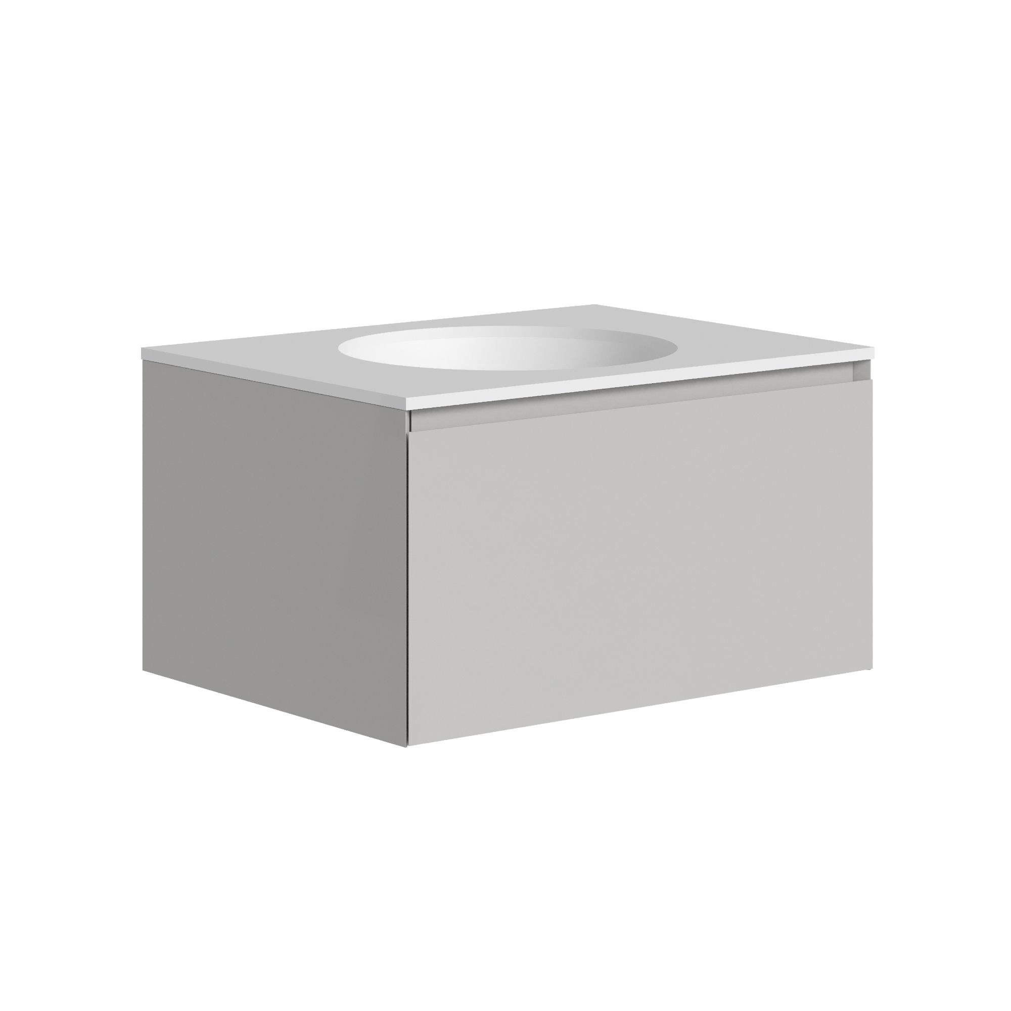 The Ellery Washbasin Pull Open Unit 600x320mm With Integrated Circle Basin