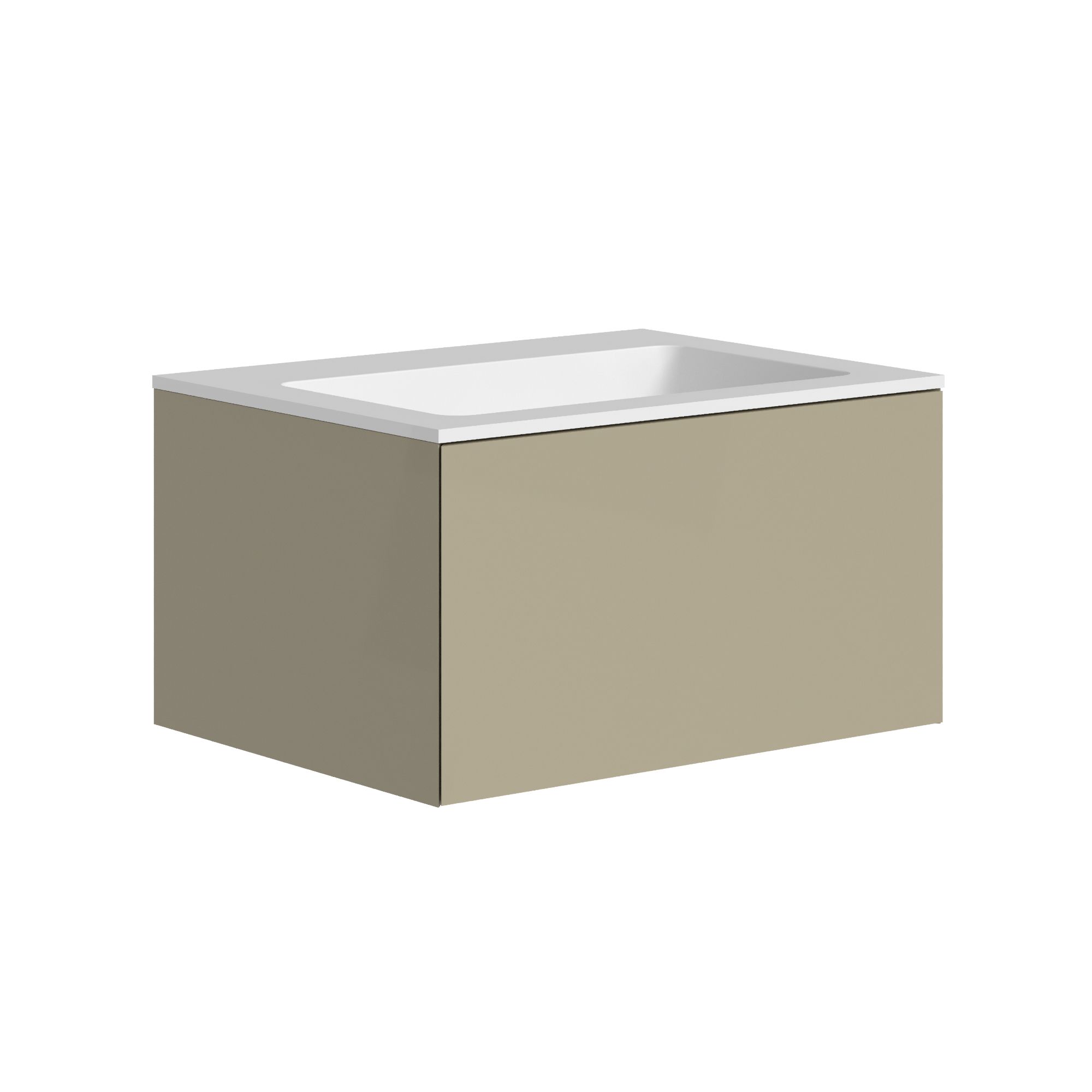 The Ellery Washbasin Push Open Unit 600x320mm With Integrated Basin