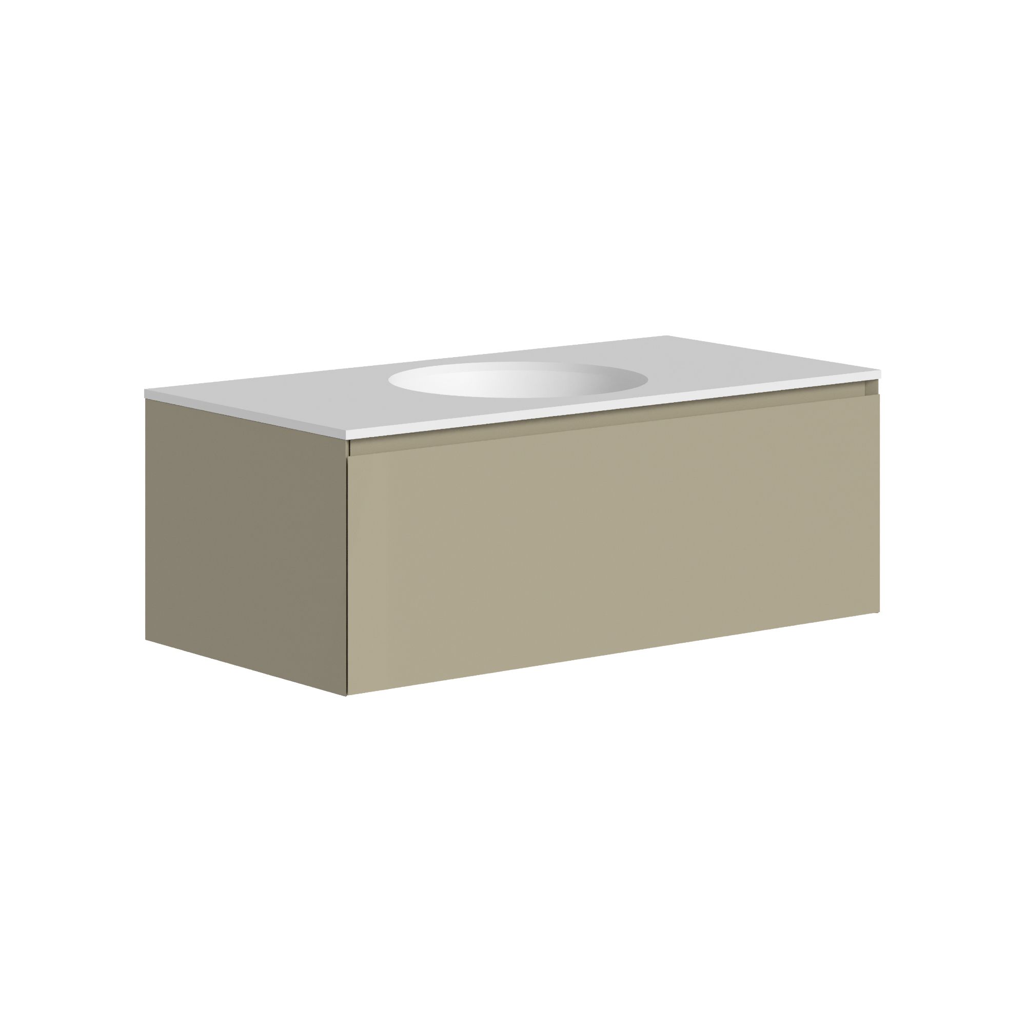 The Ellery Washbasin Pull Open Unit 900x320mm With Integrated Circle Basin