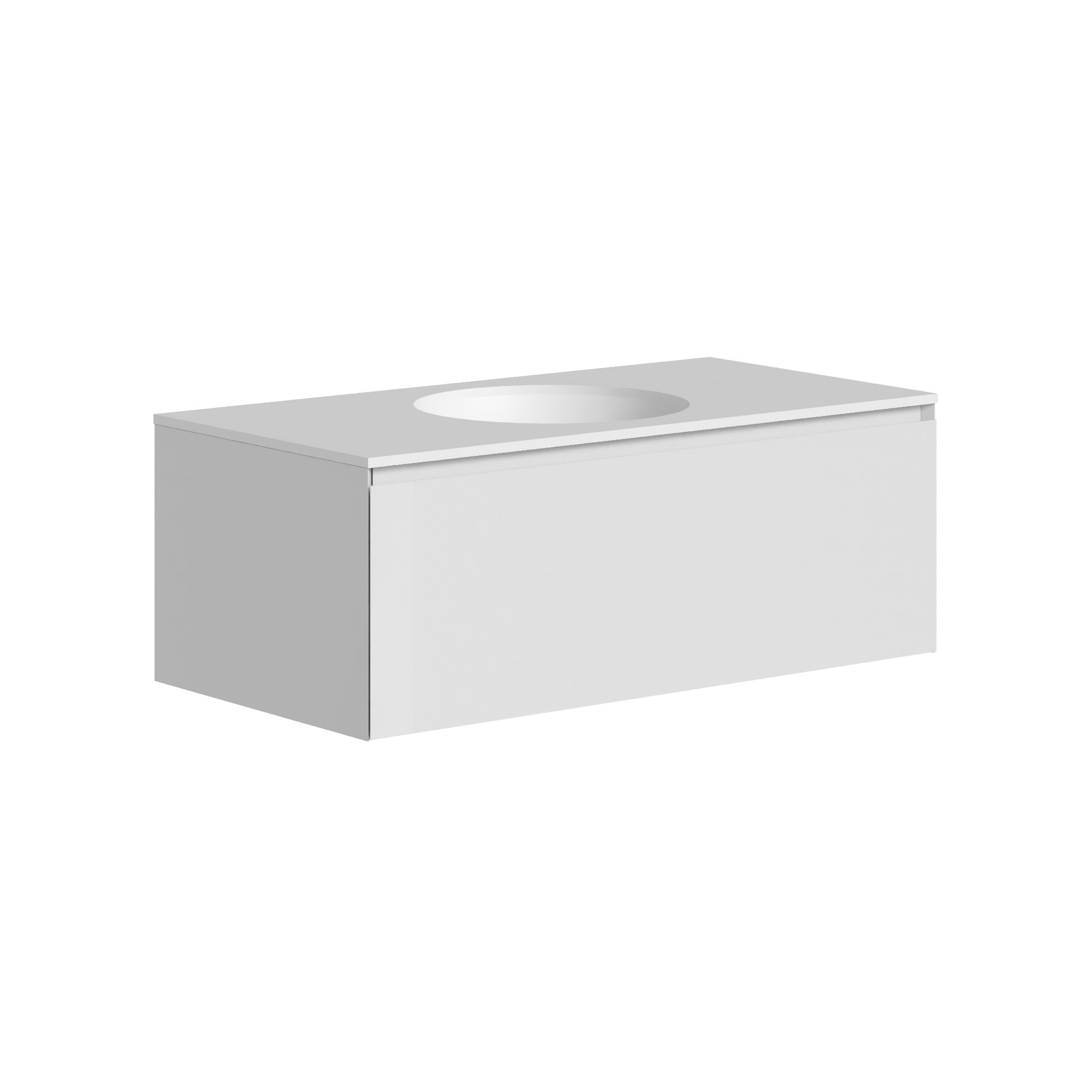 The Ellery Washbasin Pull Open Unit 900x320mm With Integrated Circle Basin