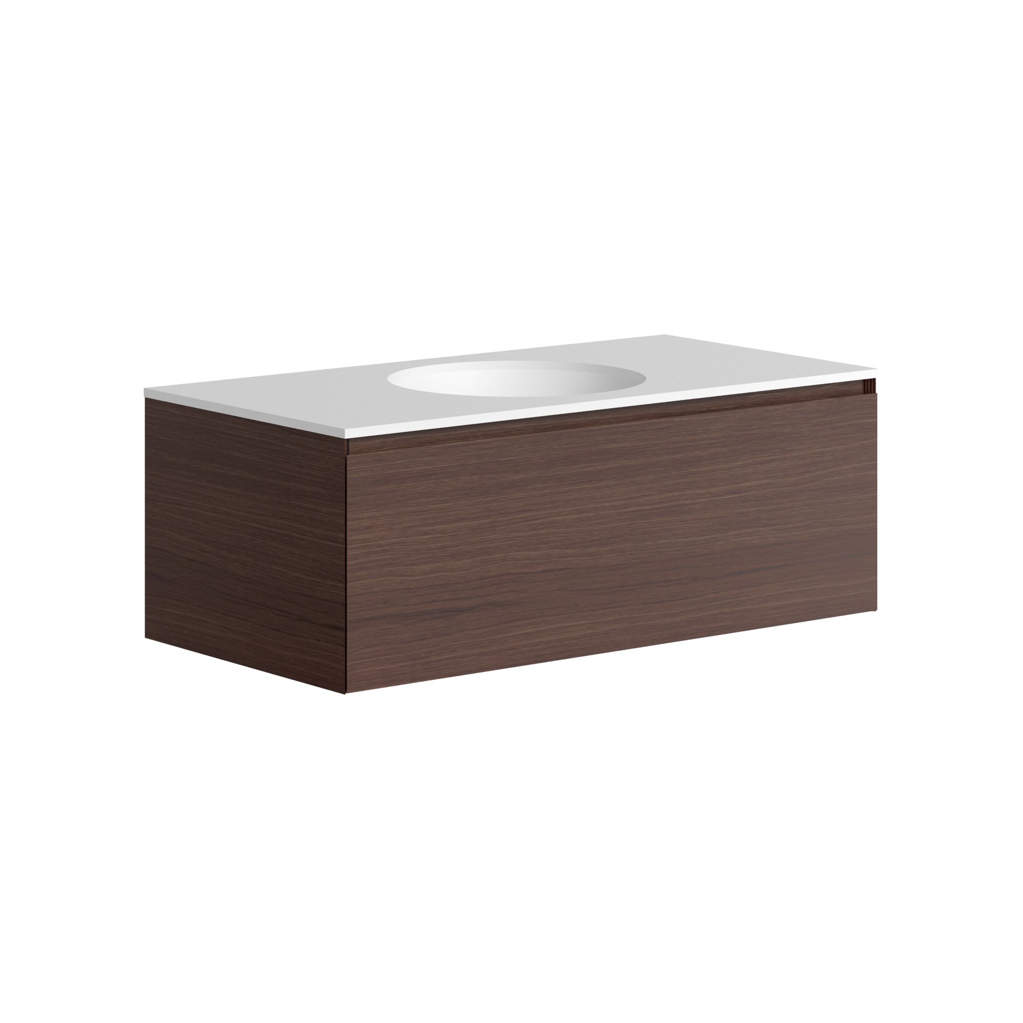 The Ellery Washbasin Pull Open Unit 900x320mm With Integrated Circle Basin