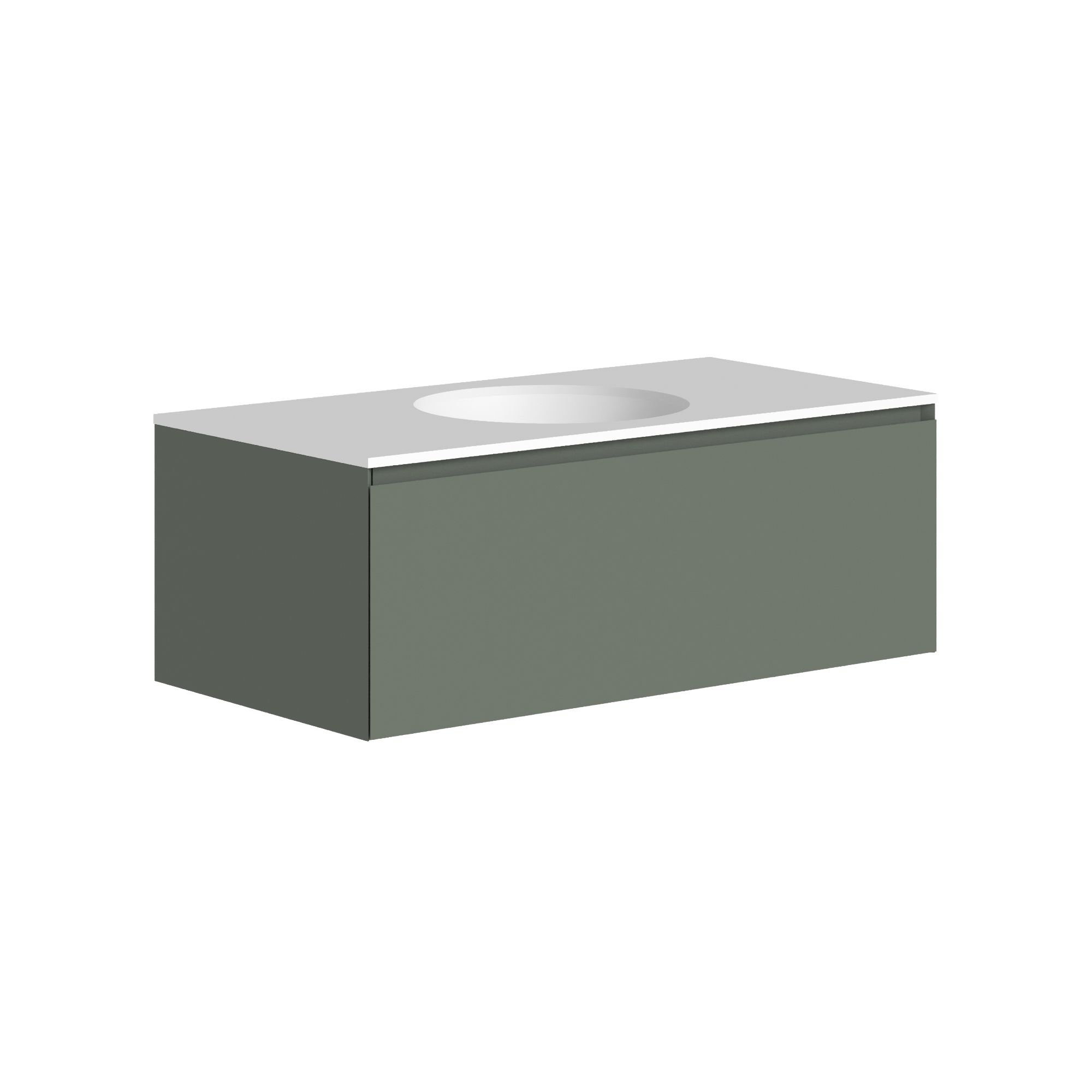 The Ellery Washbasin Pull Open Unit 900x320mm With Integrated Circle Basin