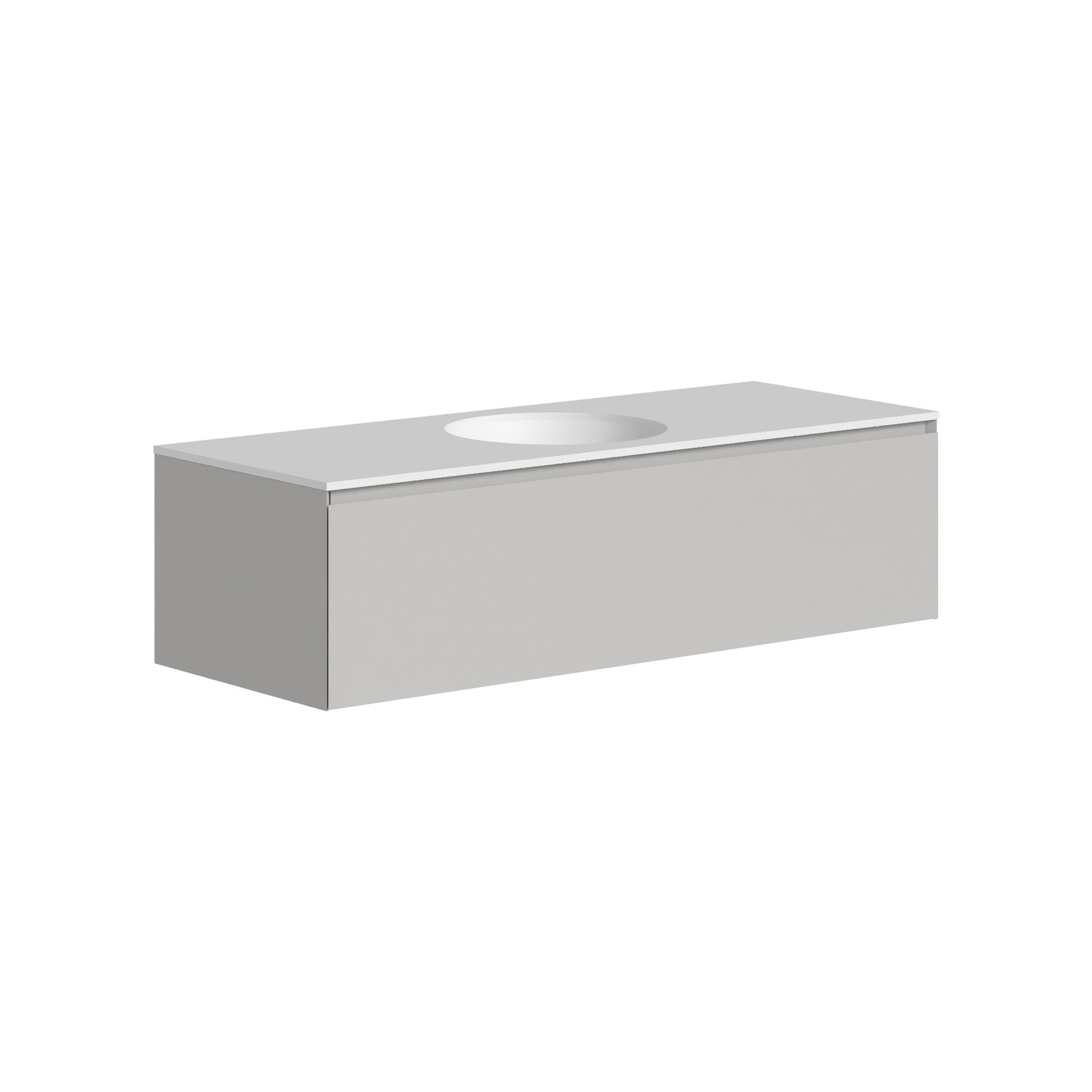 The Ellery Washbasin Pull Open Unit 1200x320mm With Integrated Circle Basin