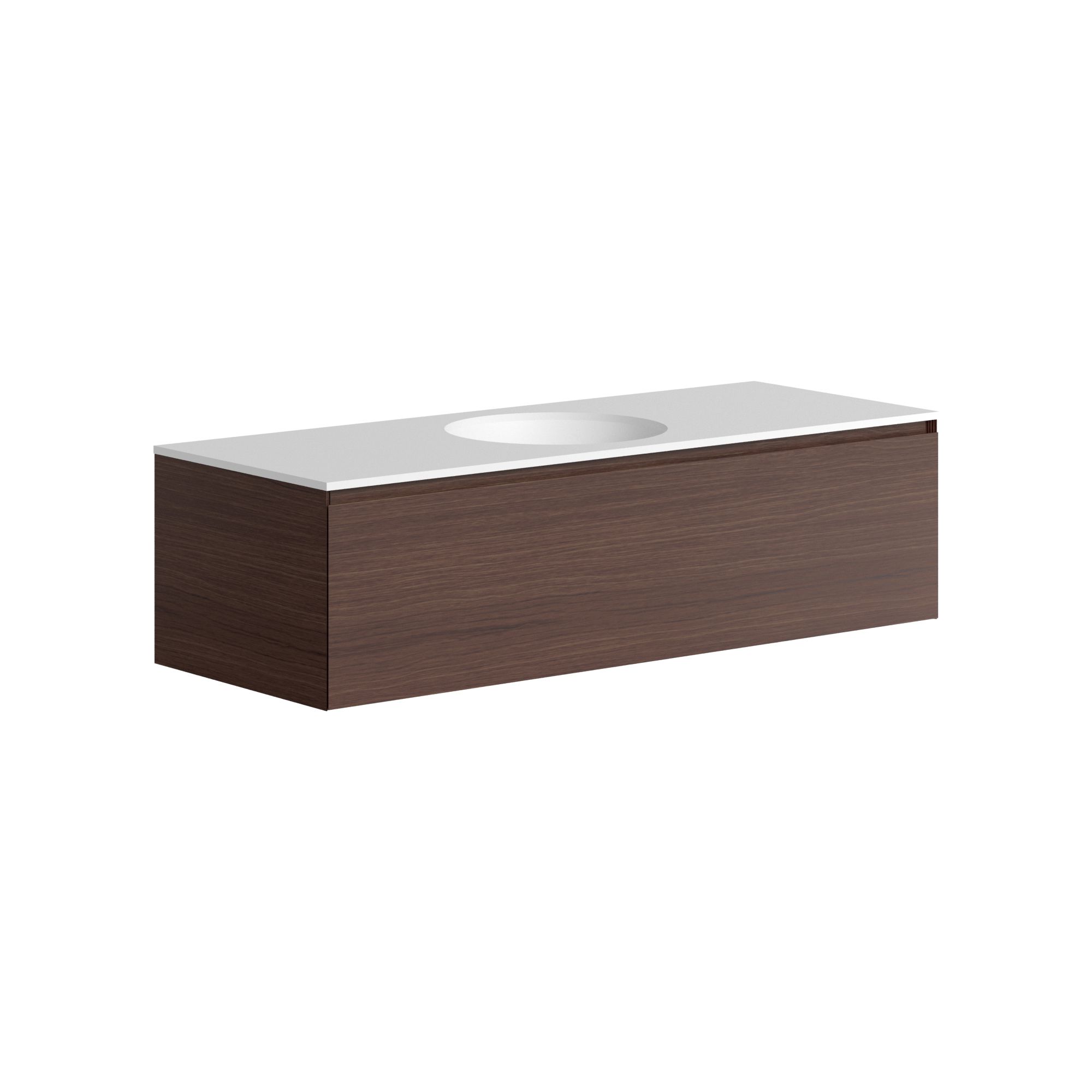 The Ellery Washbasin Pull Open Unit 1200x320mm With Integrated Circle Basin