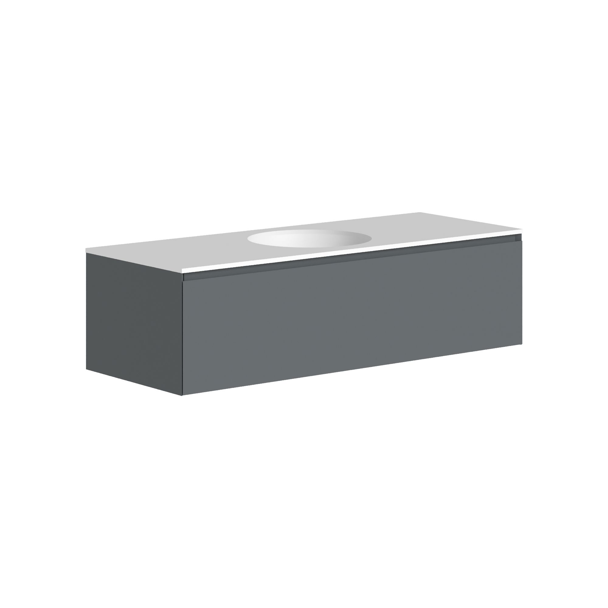 The Ellery Washbasin Pull Open Unit 1200x320mm With Integrated Circle Basin