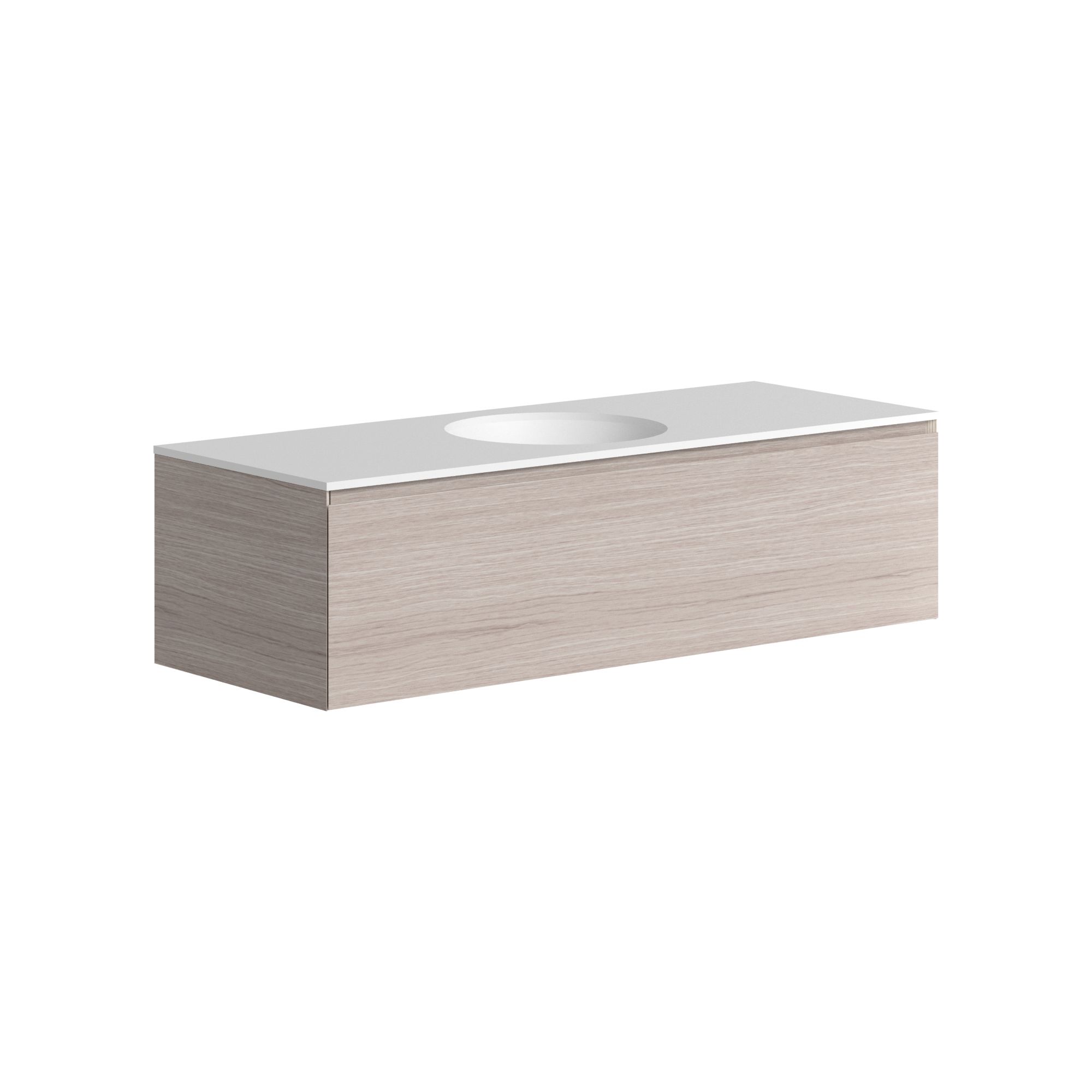 The Ellery Washbasin Pull Open Unit 1200x320mm With Integrated Circle Basin