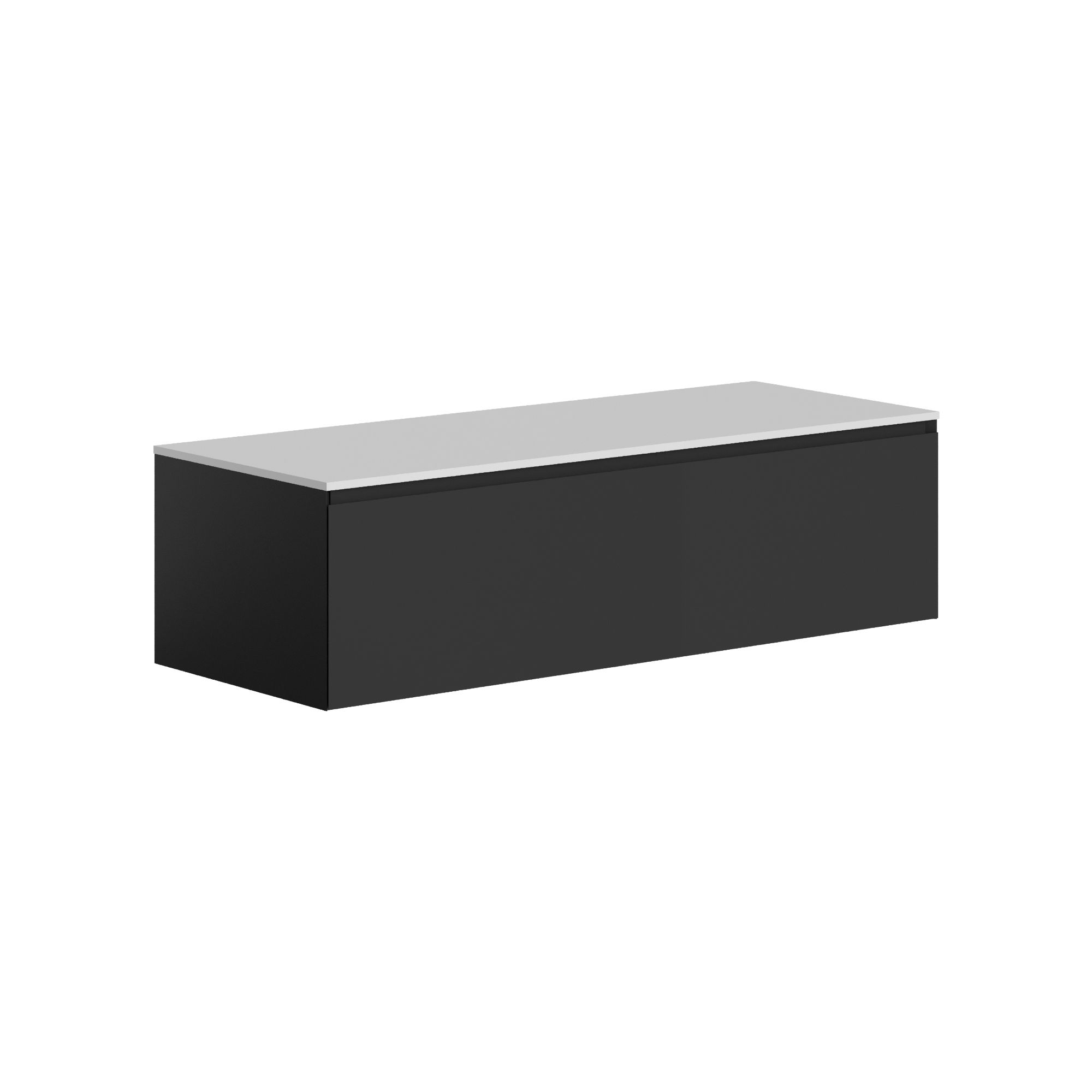 The Ellery Washbasin Pull Open Unit 1200x320mm With Solid Surface Countertop