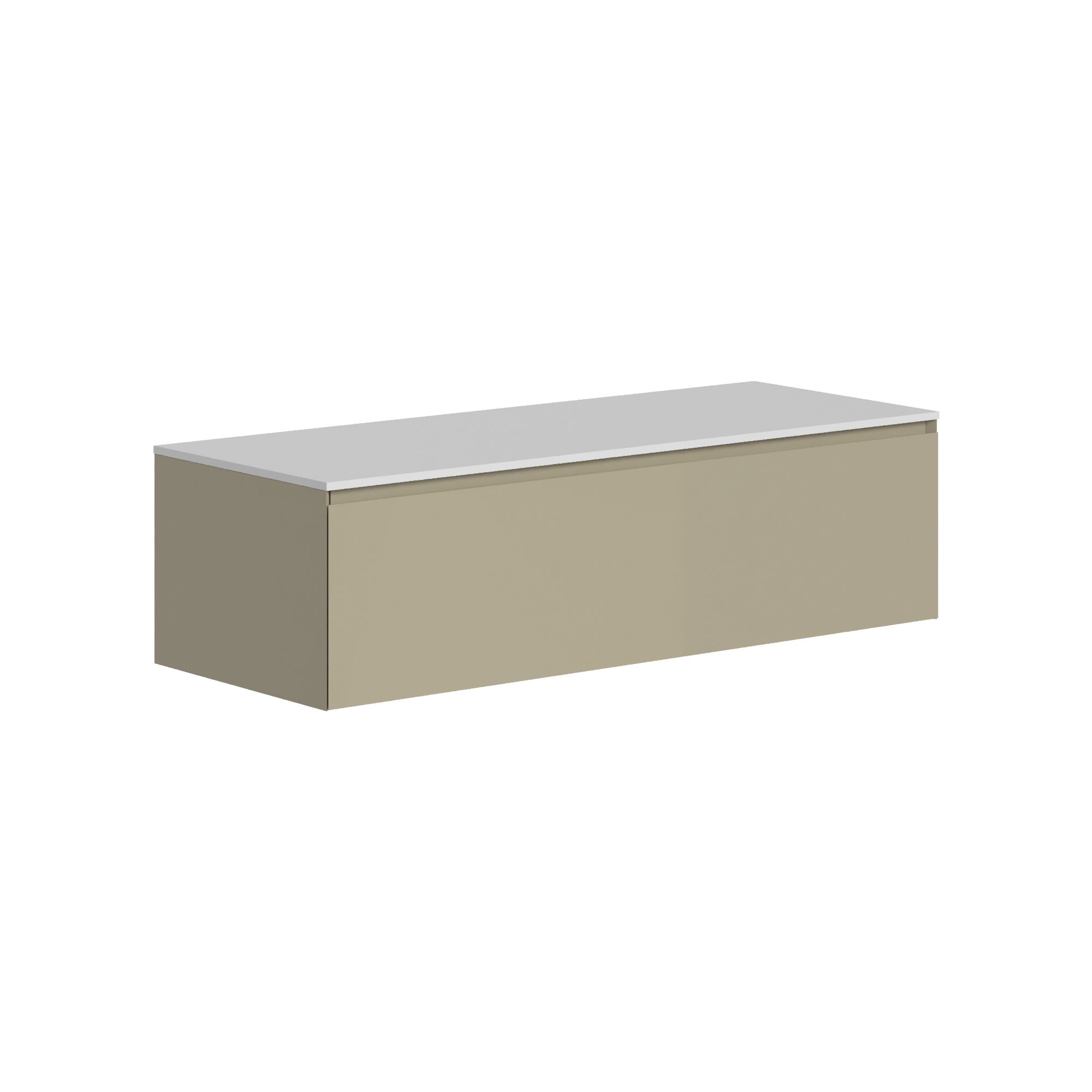 The Ellery Washbasin Pull Open Unit 1200x320mm With Solid Surface Countertop