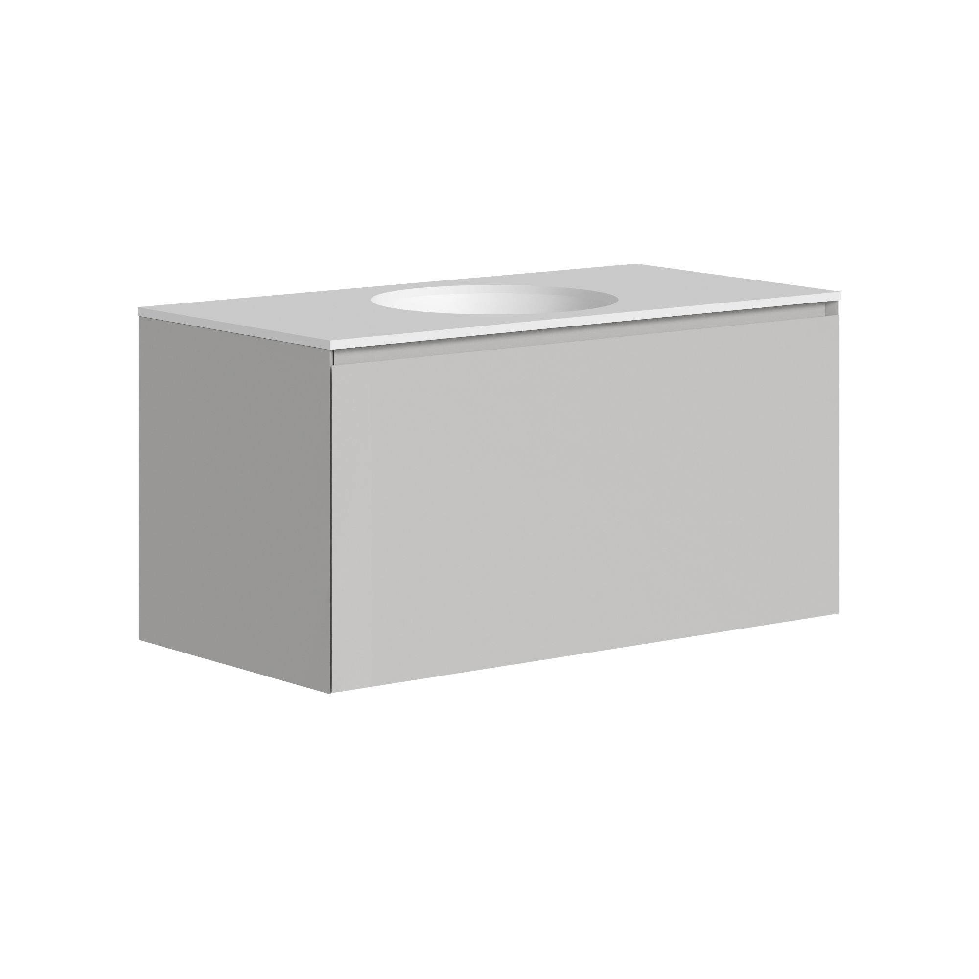 The Ellery Washbasin Pull Open Unit 900x450mm With Integrated Circle Basin