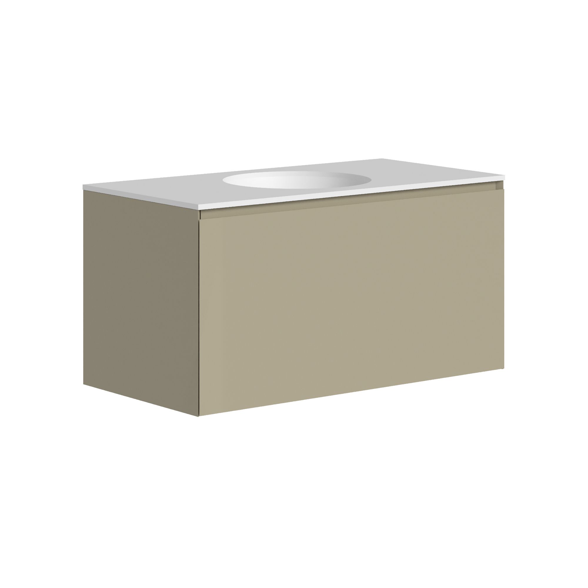 The Ellery Washbasin Pull Open Unit 900x450mm With Integrated Circle Basin