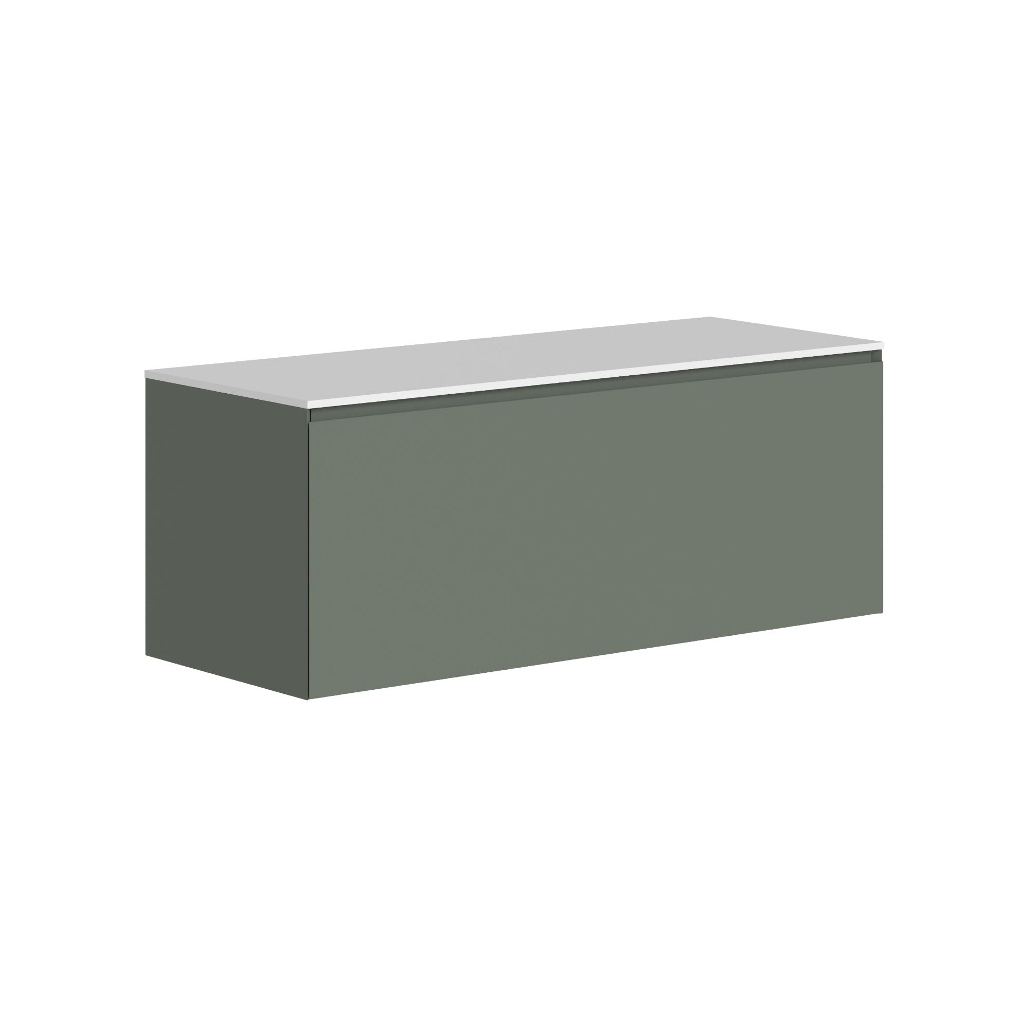 The Ellery Washbasin Pull Open Unit 1200x450mm with Solid Surface Countertop