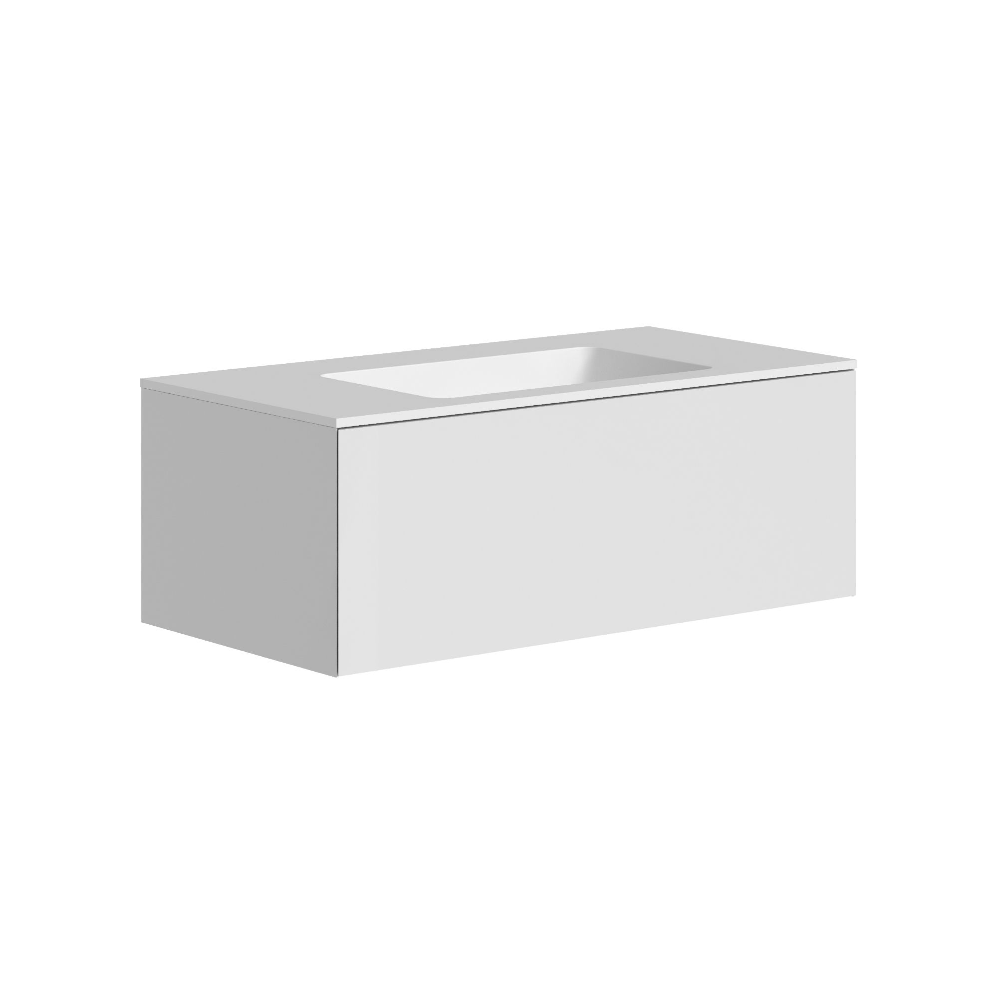 The Ellery Washbasin Push Open Unit 900x320mm with Integrated Basin