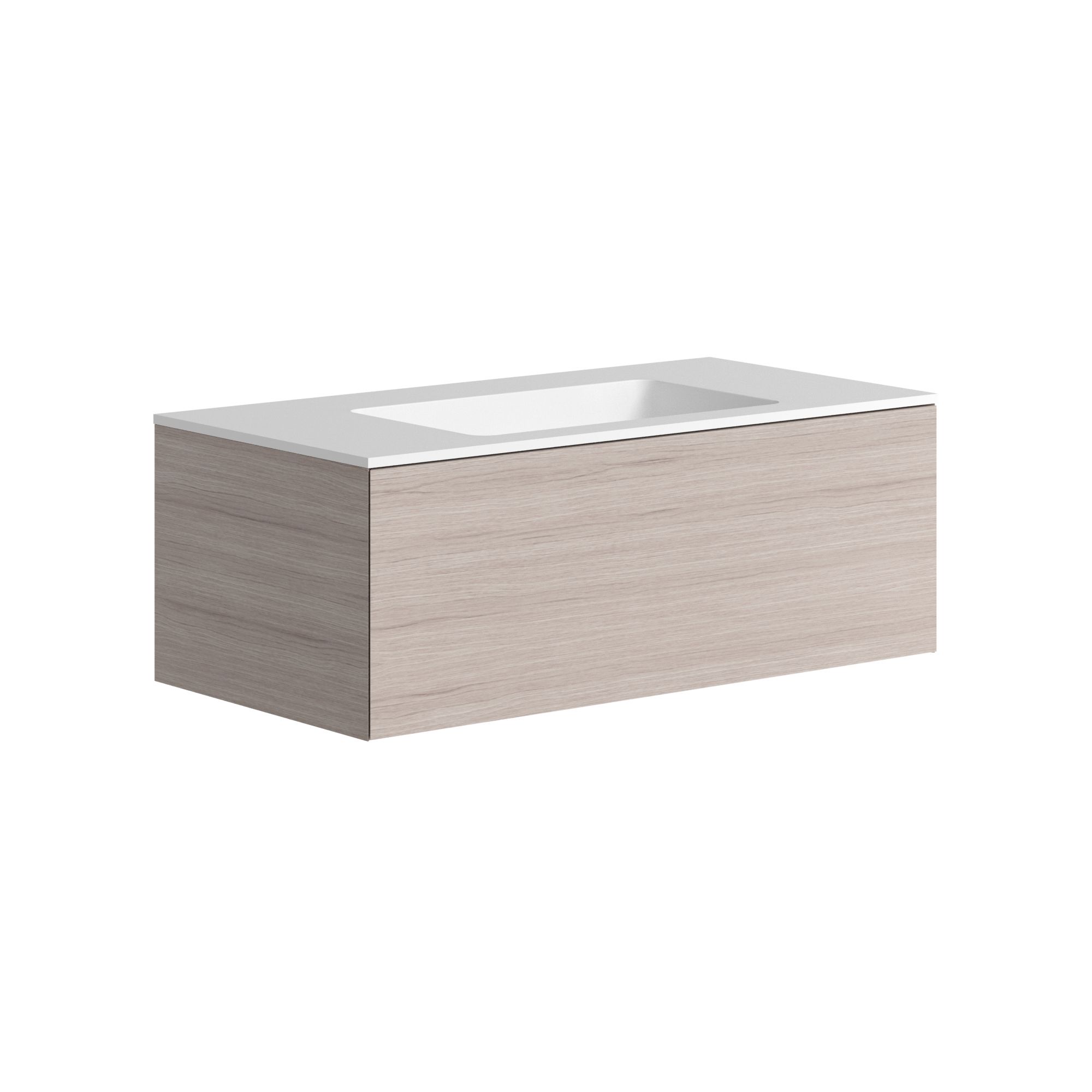The Ellery Washbasin Push Open Unit 900x320mm with Integrated Basin