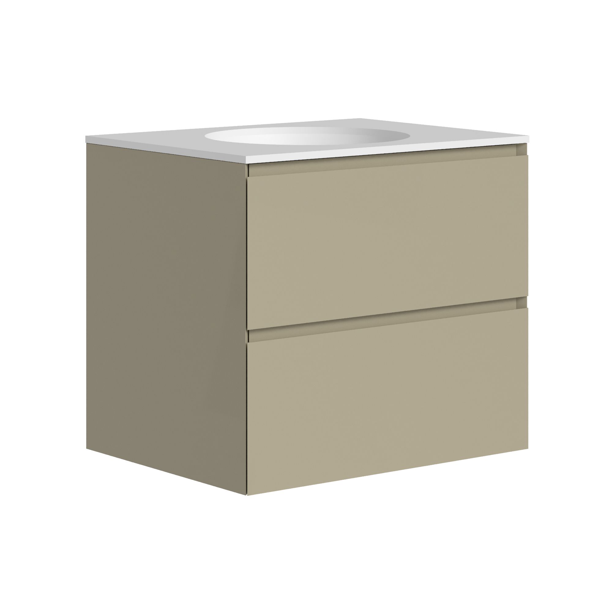 The Ellery Washbasin Pull Open Unit 600x520mm with Integrated Circle Basin