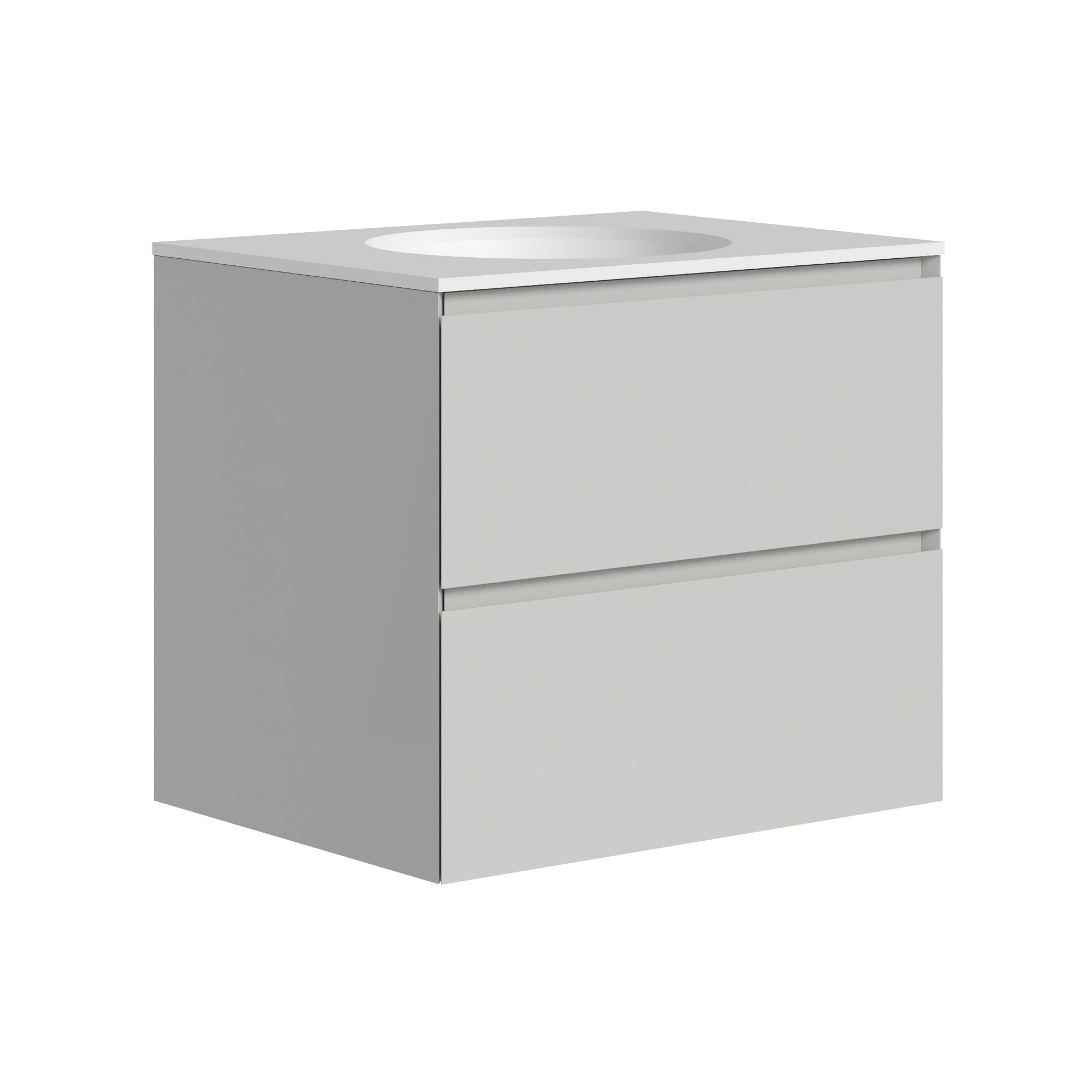 The Ellery Washbasin Pull Open Unit 600x520mm with Integrated Circle Basin