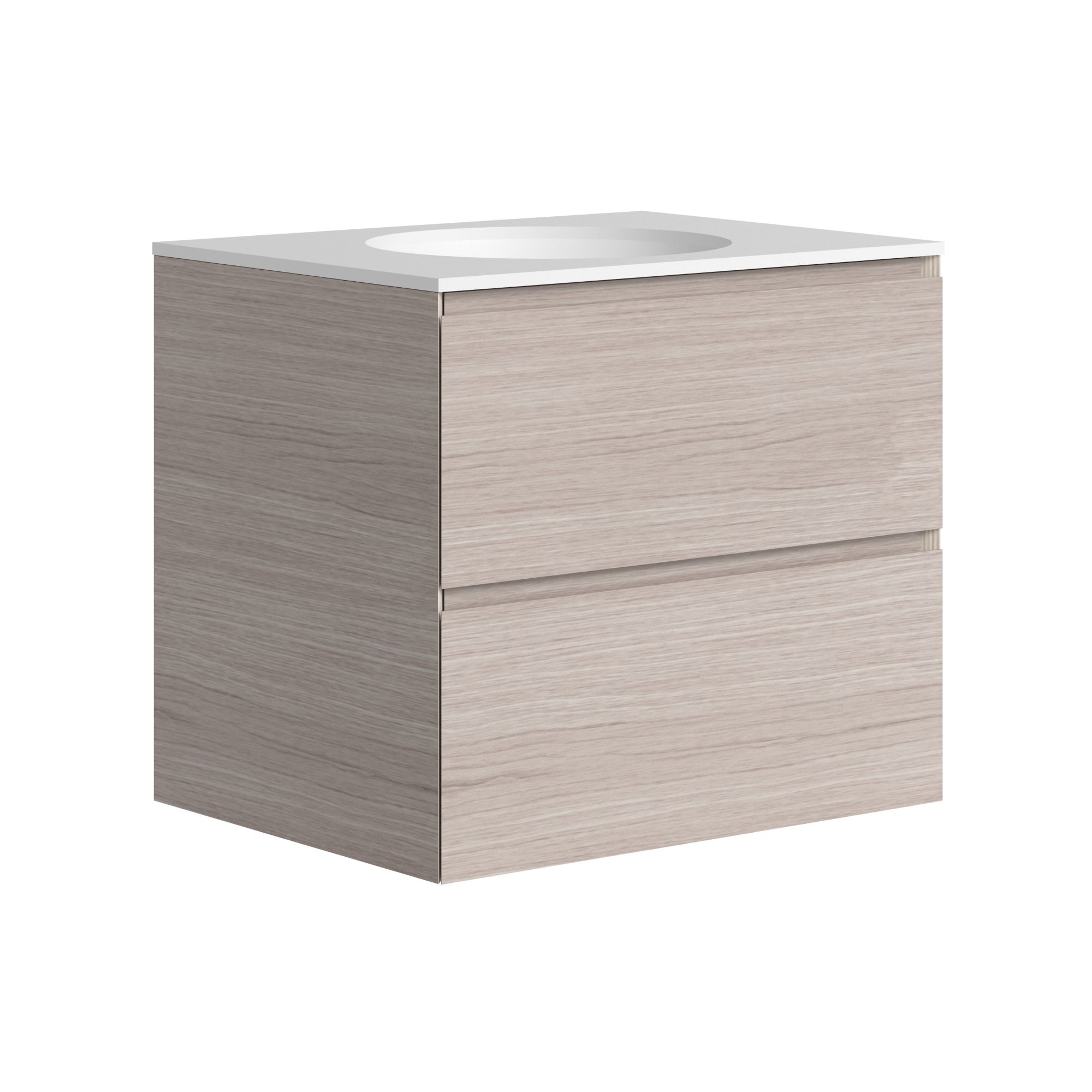 The Ellery Washbasin Pull Open Unit 600x520mm with Integrated Circle Basin