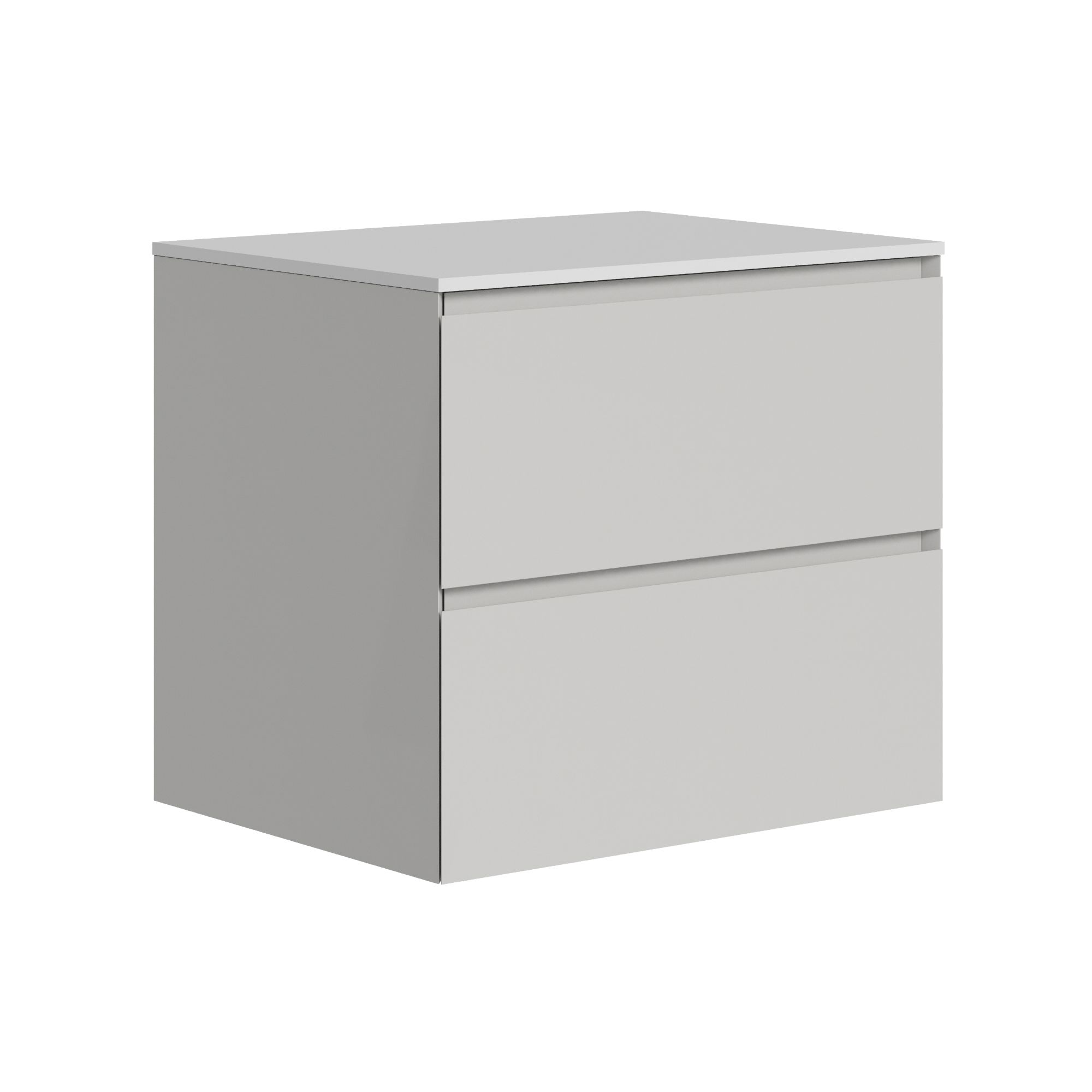 The Ellery Washbasin Pull Open Unit 600x520mm with Solid Surface Countertop