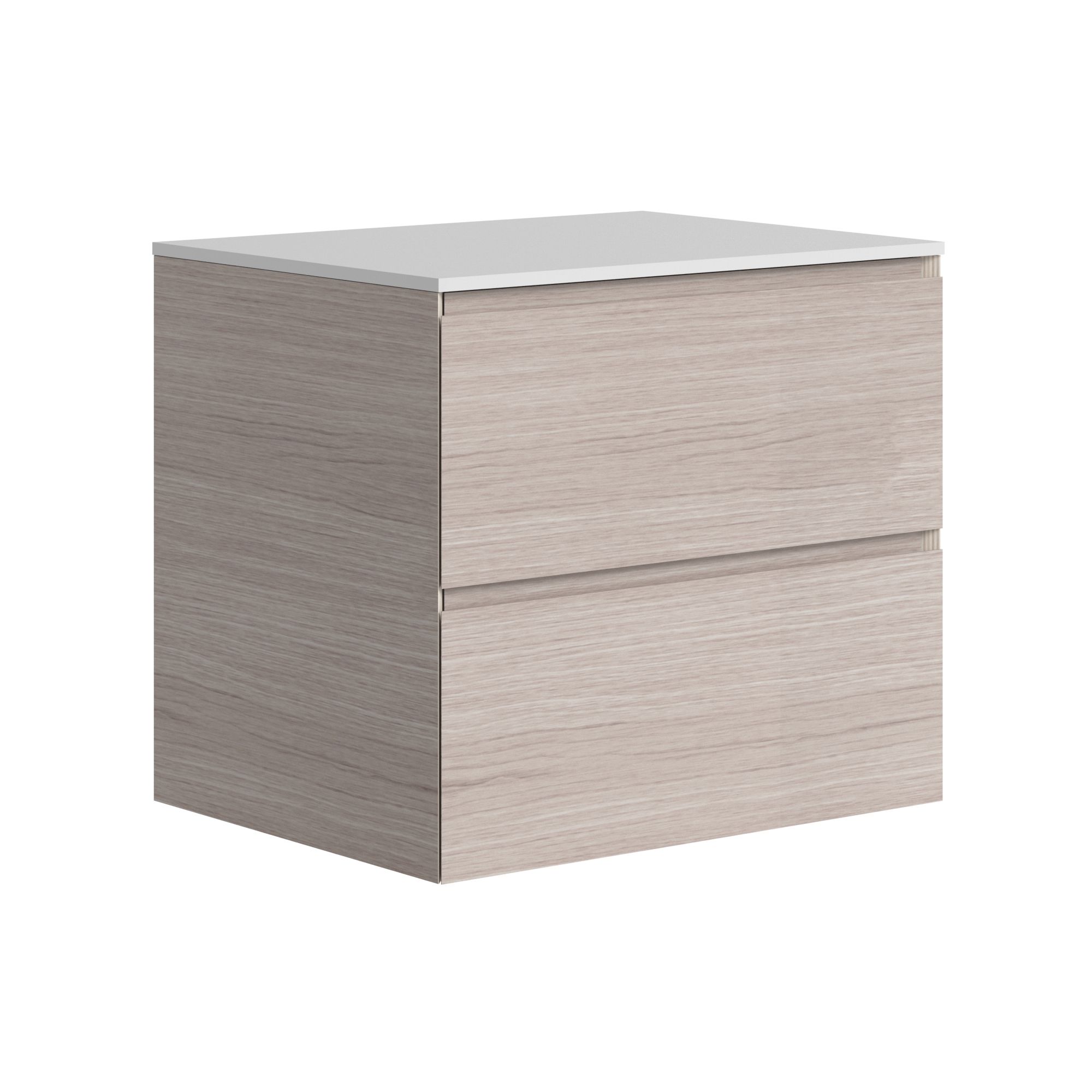 The Ellery Washbasin Pull Open Unit 600x520mm with Solid Surface Countertop