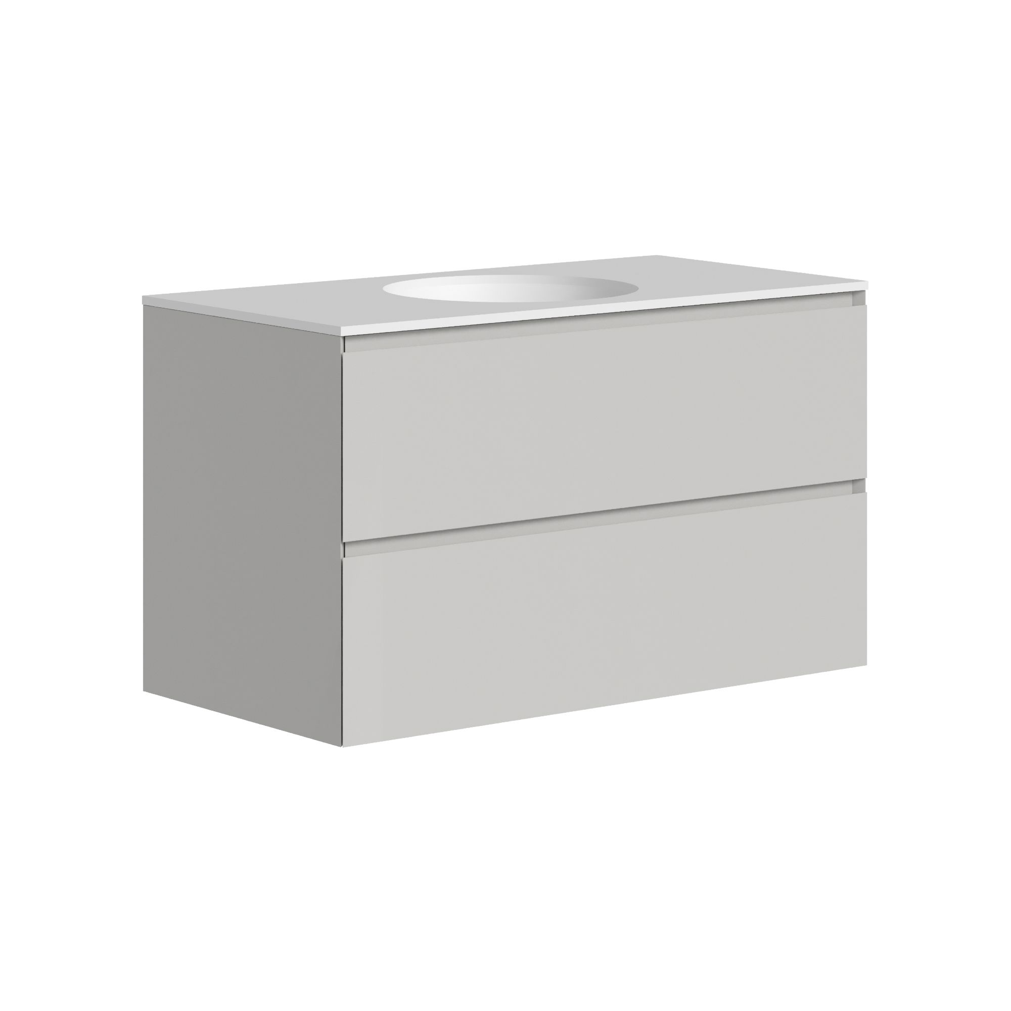 The Ellery Washbasin Pull Open Unit 900x520mm with Circle Basin