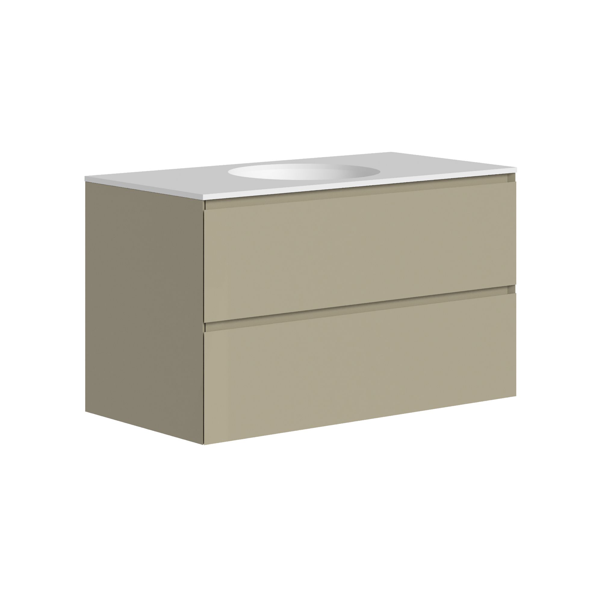 The Ellery Washbasin Pull Open Unit 900x520mm with Circle Basin