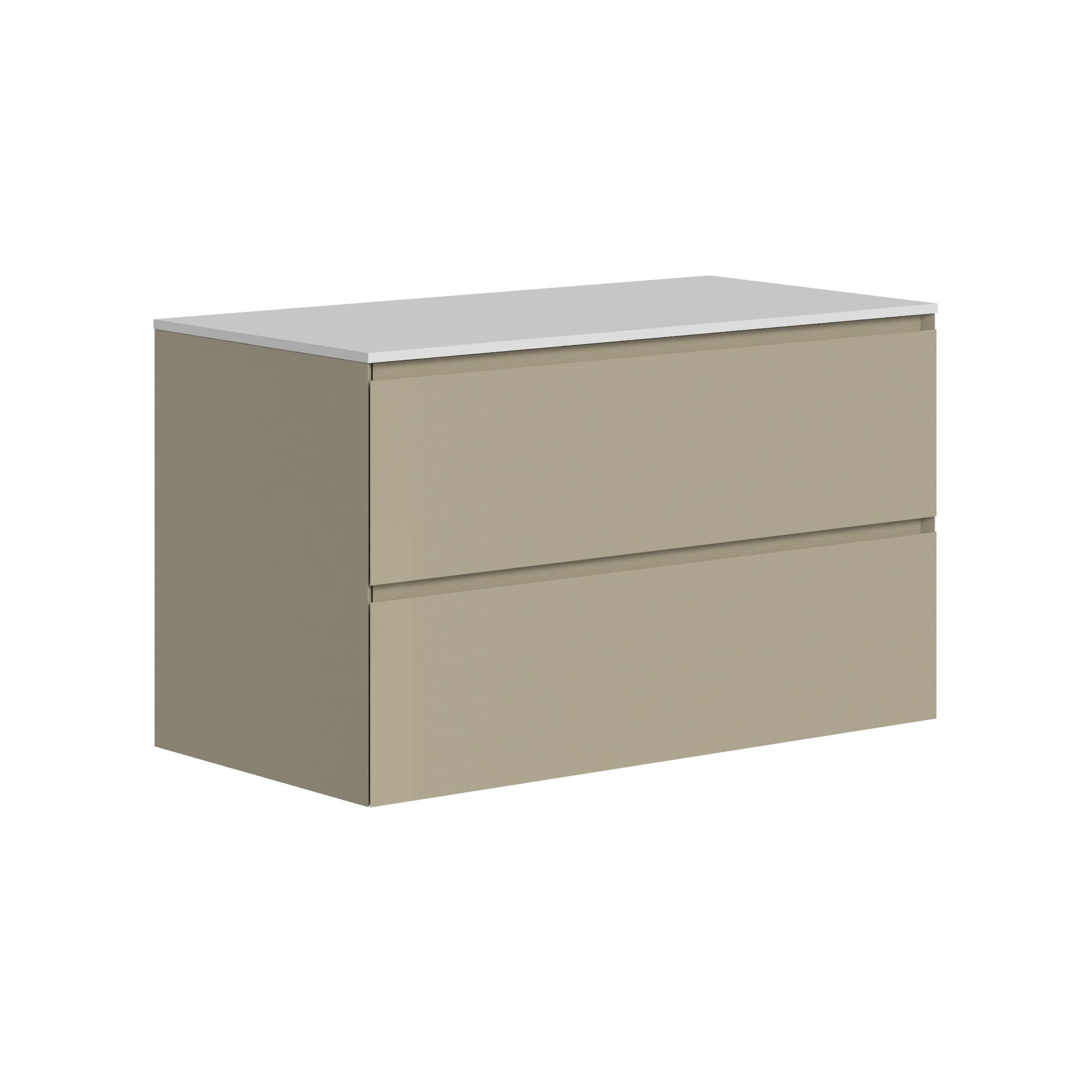 The Ellery Washbasin Pull Open Unit 900x520mm with Solid Surface Countertop