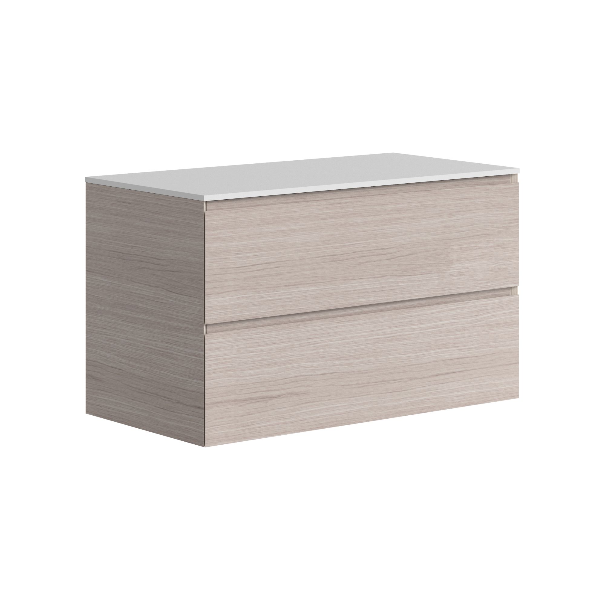 The Ellery Washbasin Pull Open Unit 900x520mm with Solid Surface Countertop