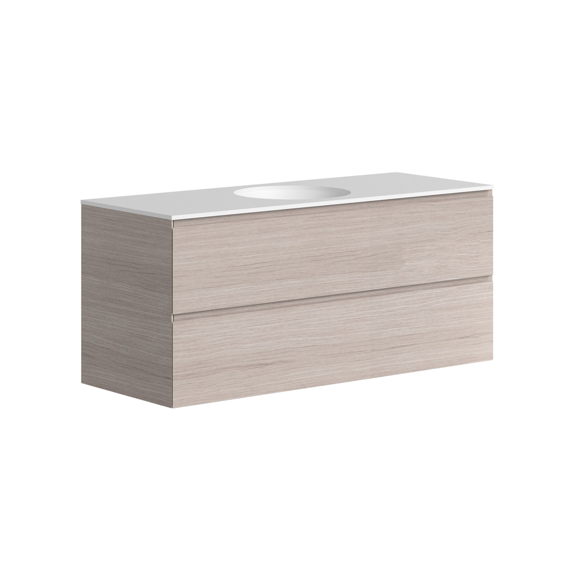 The Ellery Washbasin Pull Open Unit 1200x520mm with Circle Basin