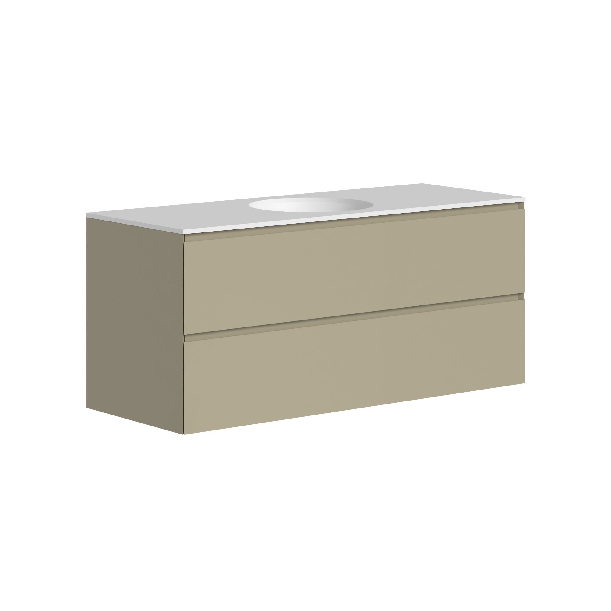 The Ellery Washbasin Pull Open Unit 1200x520mm with Circle Basin