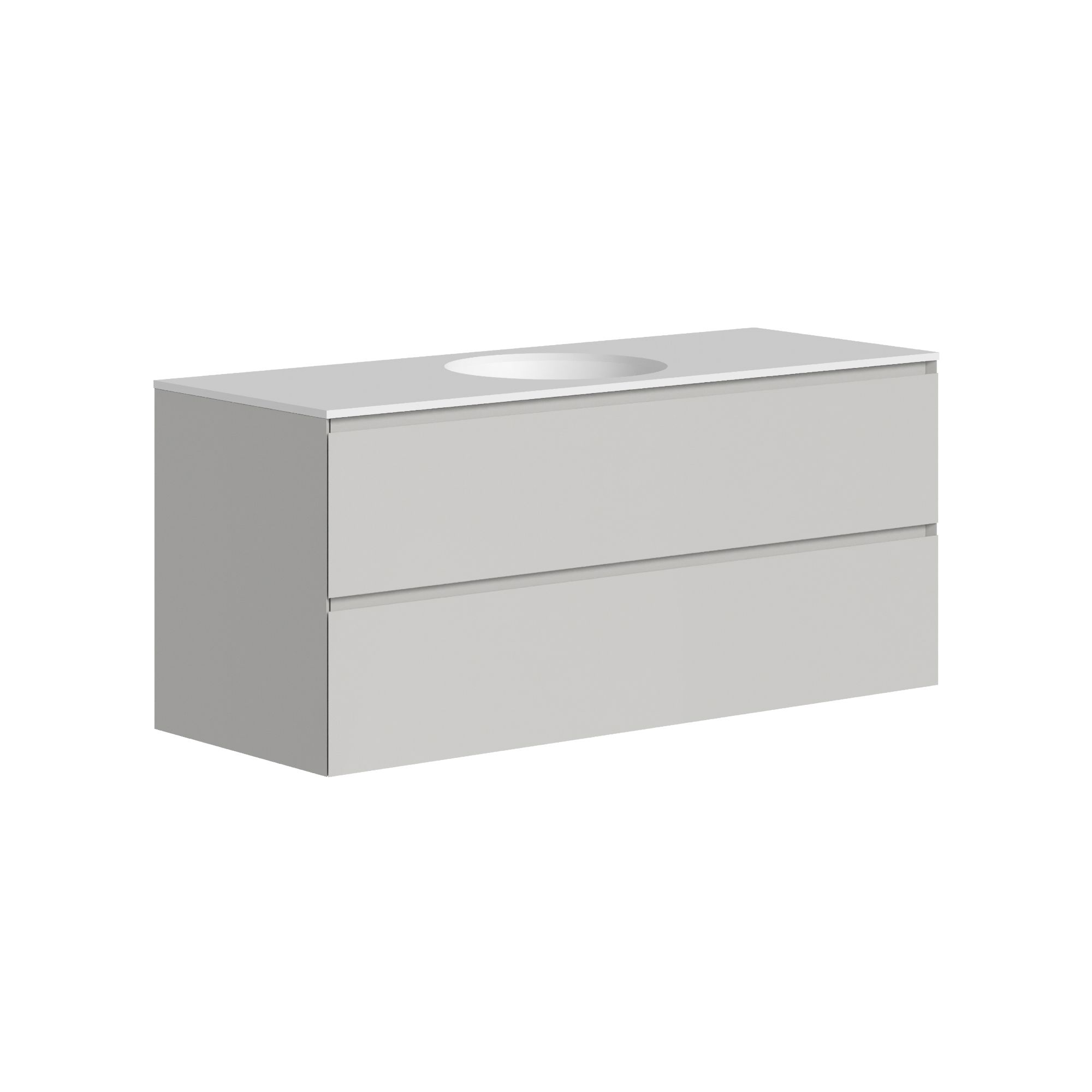 The Ellery Washbasin Pull Open Unit 1200x520mm with Circle Basin