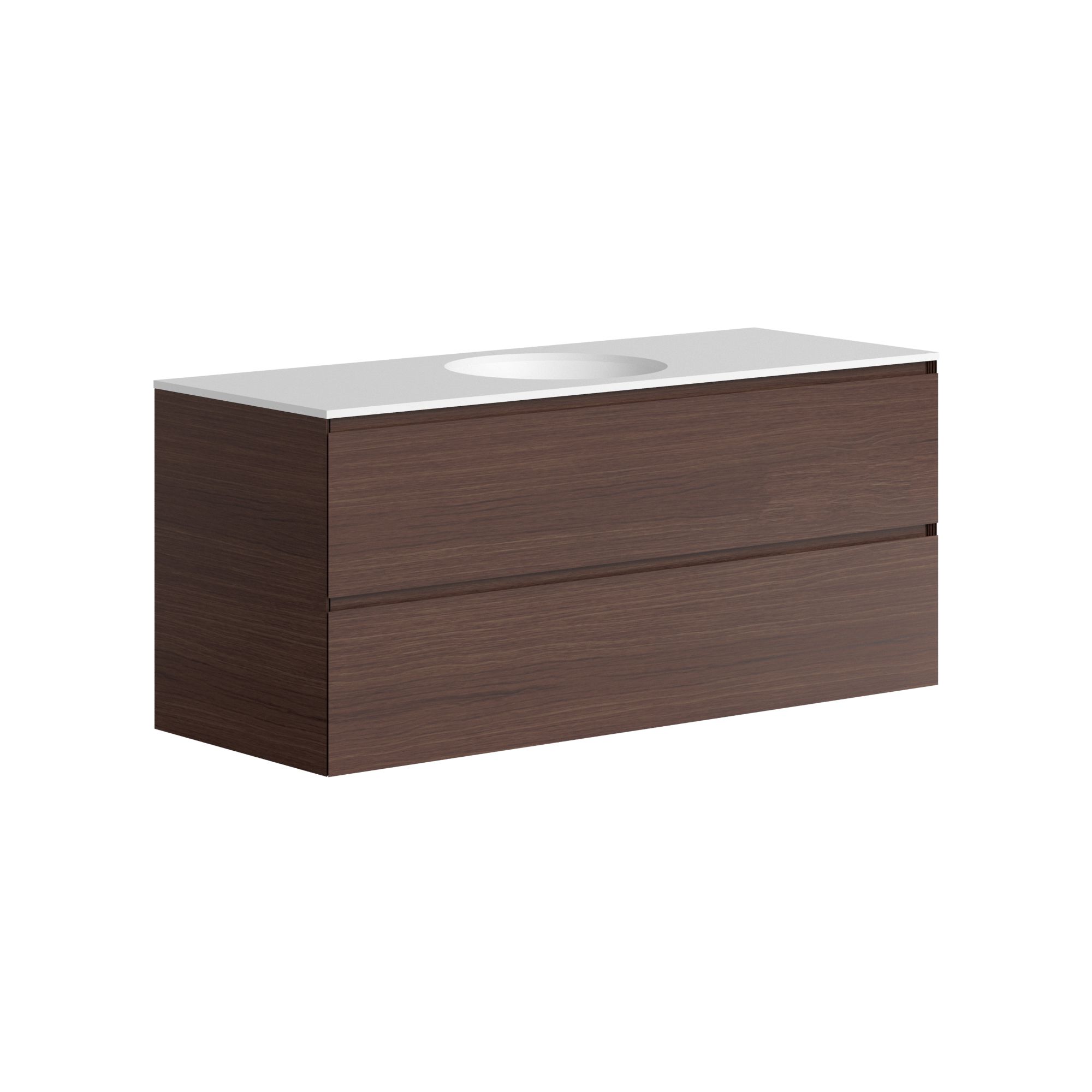 The Ellery Washbasin Pull Open Unit 1200x520mm with Circle Basin