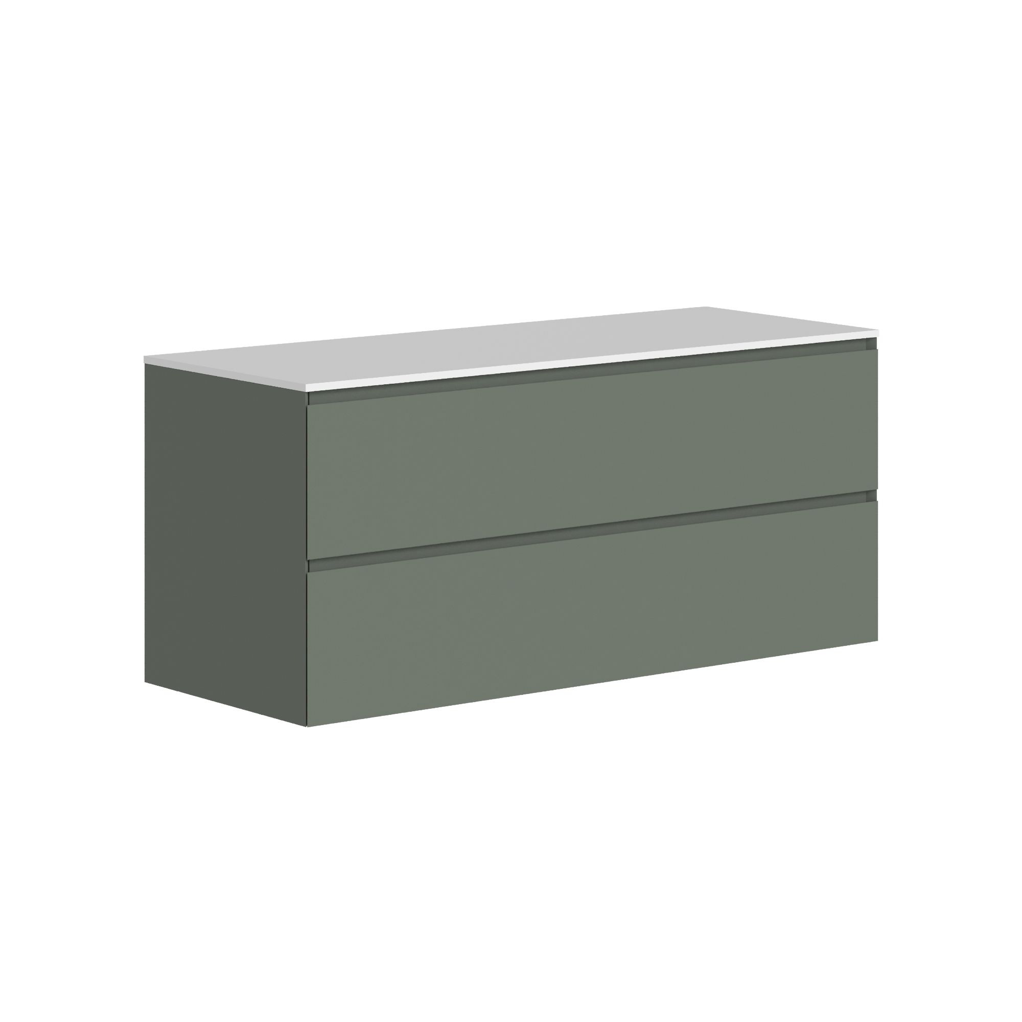 The Ellery Washbasin Pull Open Unit 1200x520mm with Solid Surface Countertop