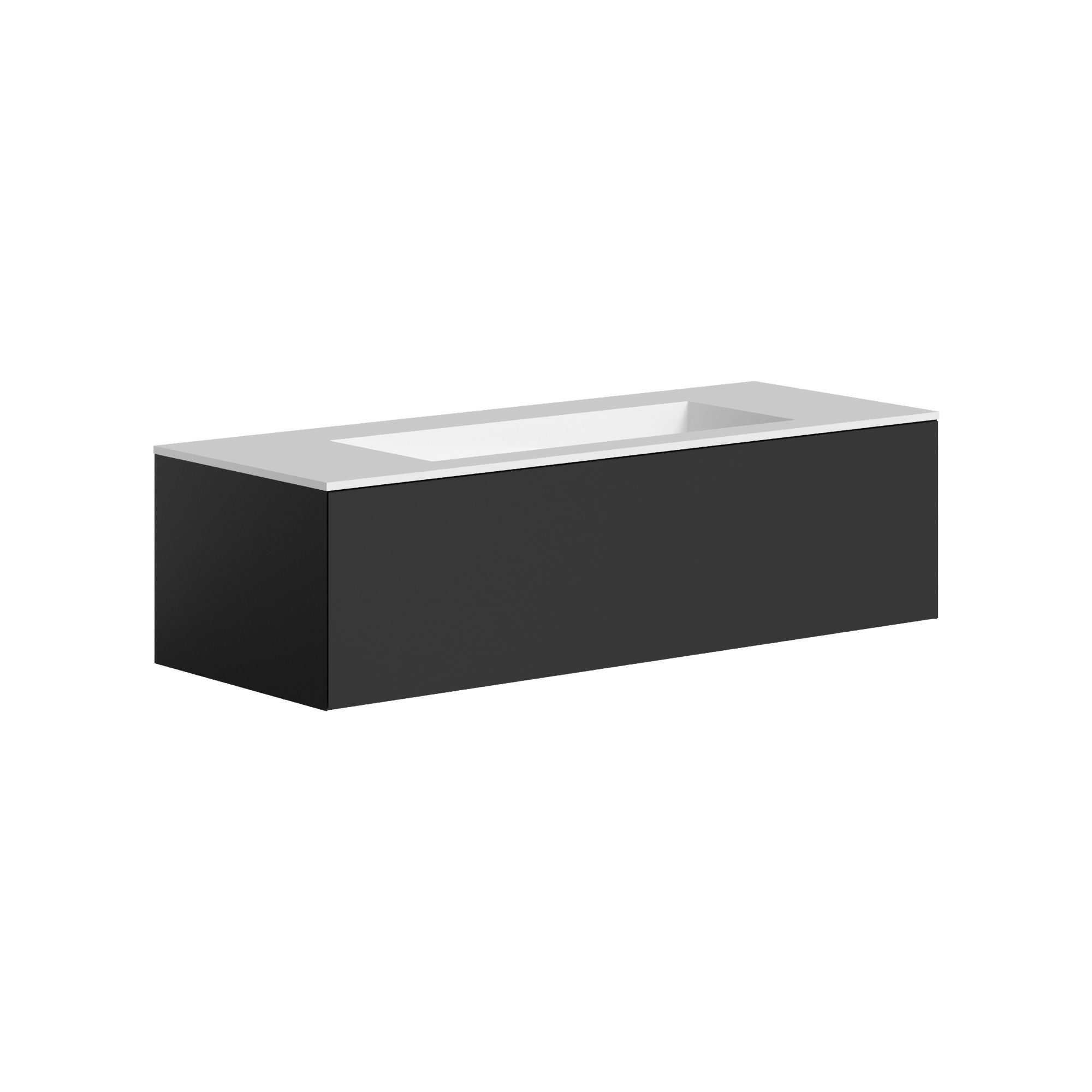 The Ellery Washbasin Push Open Unit 1200x320mm with Integrated Basin