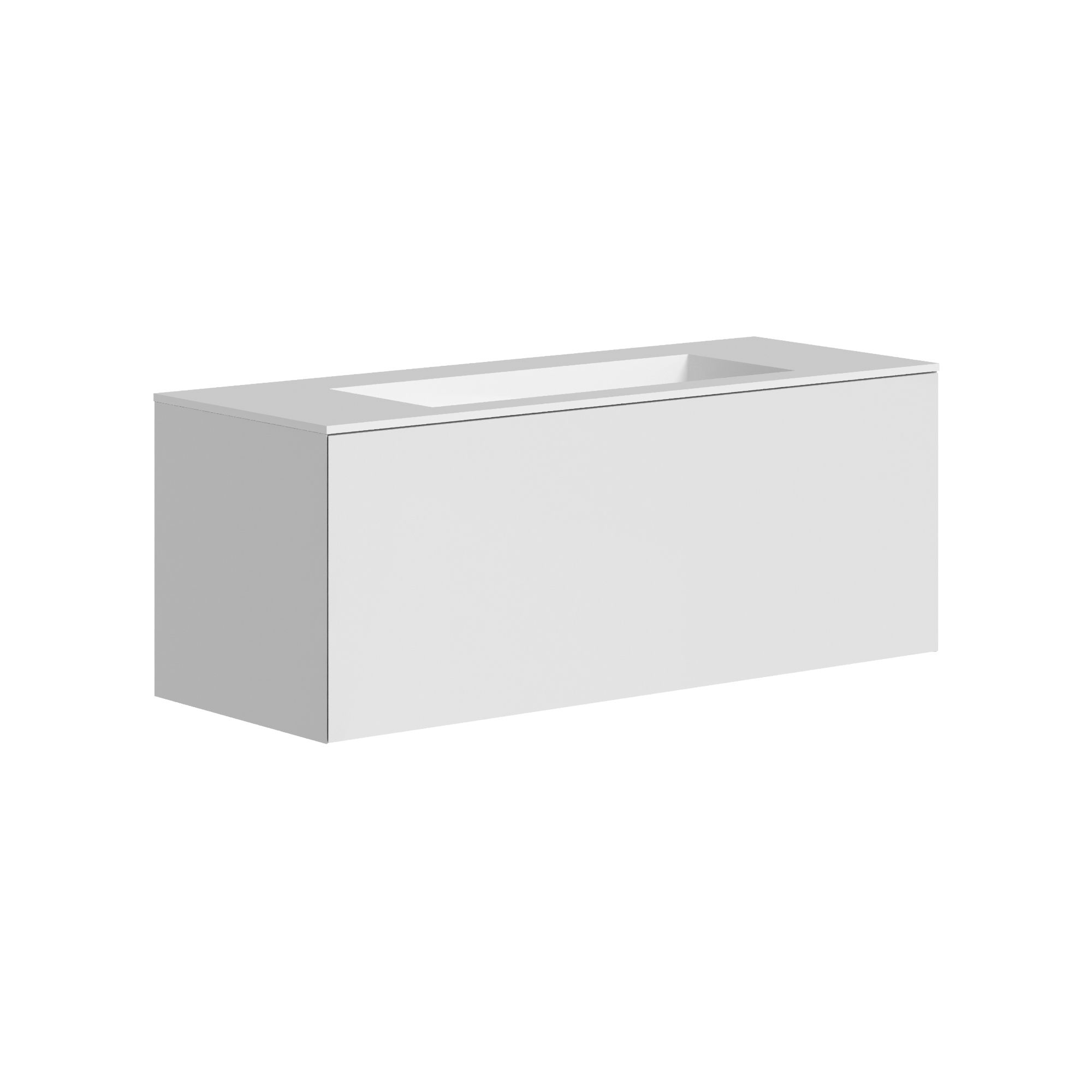 The Ellery Washbasin Push Open Unit 1200x450mm with Integrated Basin